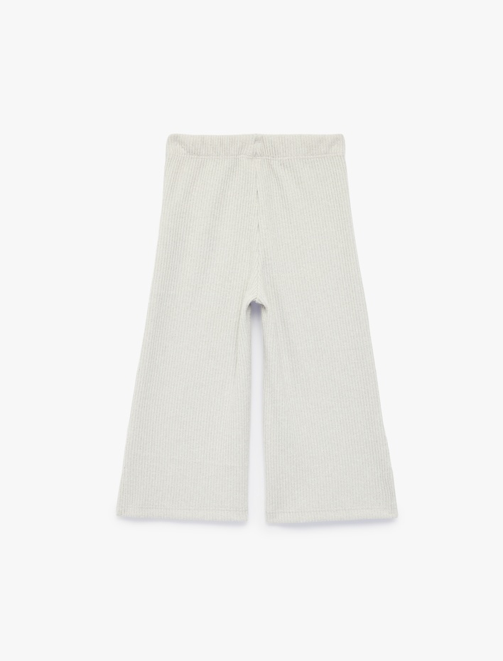 Kız Bebek Kaşkorse Fiyonklu Beli Lastikli Basic Pantolon