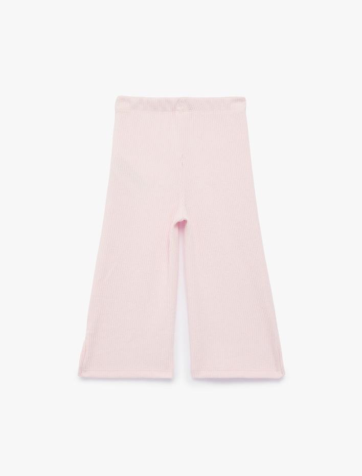 Kız Bebek Kaşkorse Fiyonklu Beli Lastikli Basic Pantolon