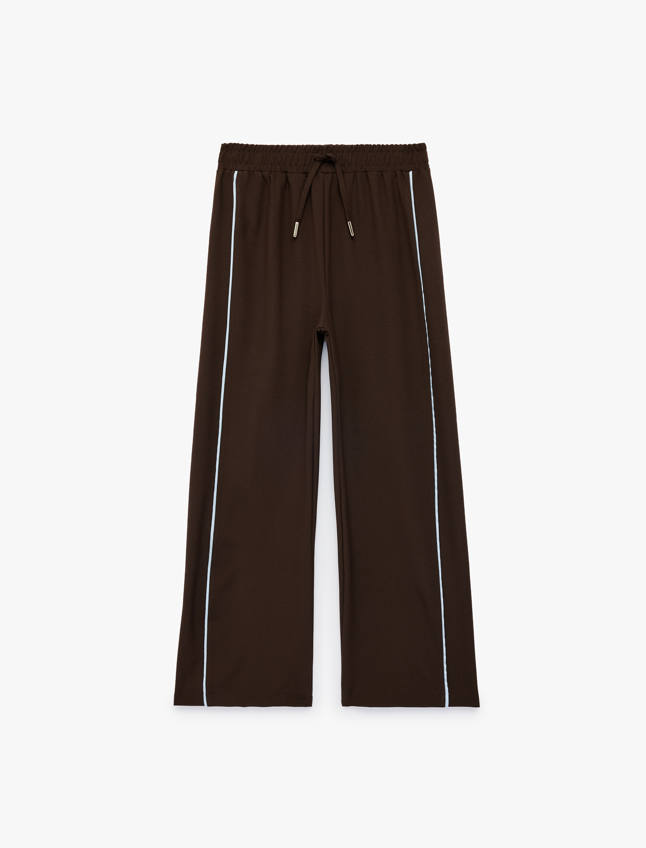  Kız Çocuk Beli BağlamalıBol Kesim Geniş Paça Pantolon