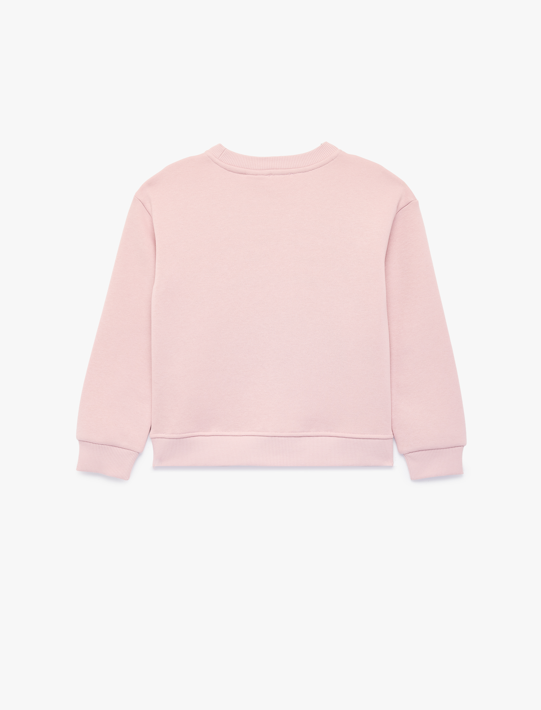  Kız Çocuk Kuromi Baskılı Uzun Kollu Bisiklet Yaka Şardonlu Lisanslı Sweatshirt
