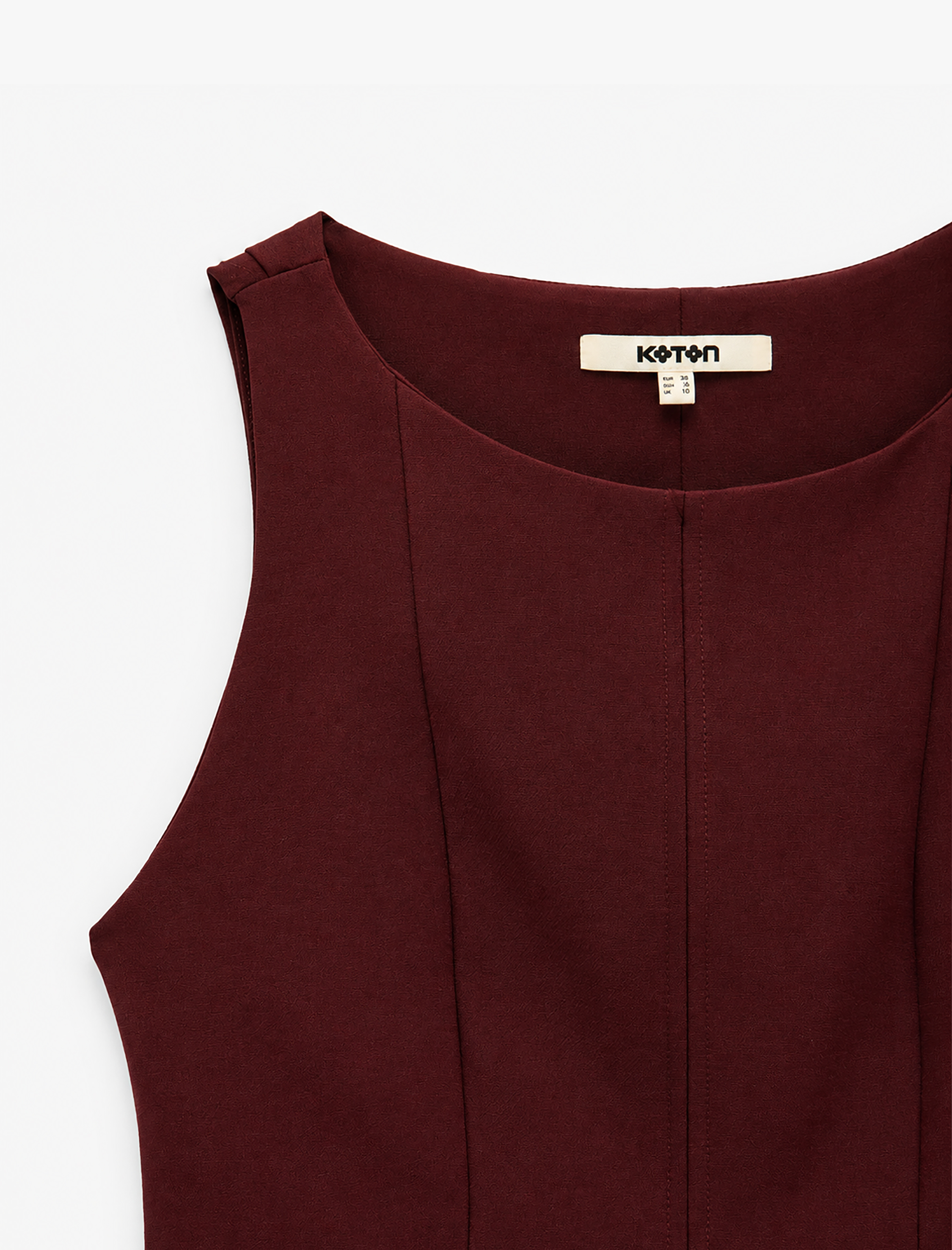   Bisiklet Yaka Slim Fit Peplum Bluz