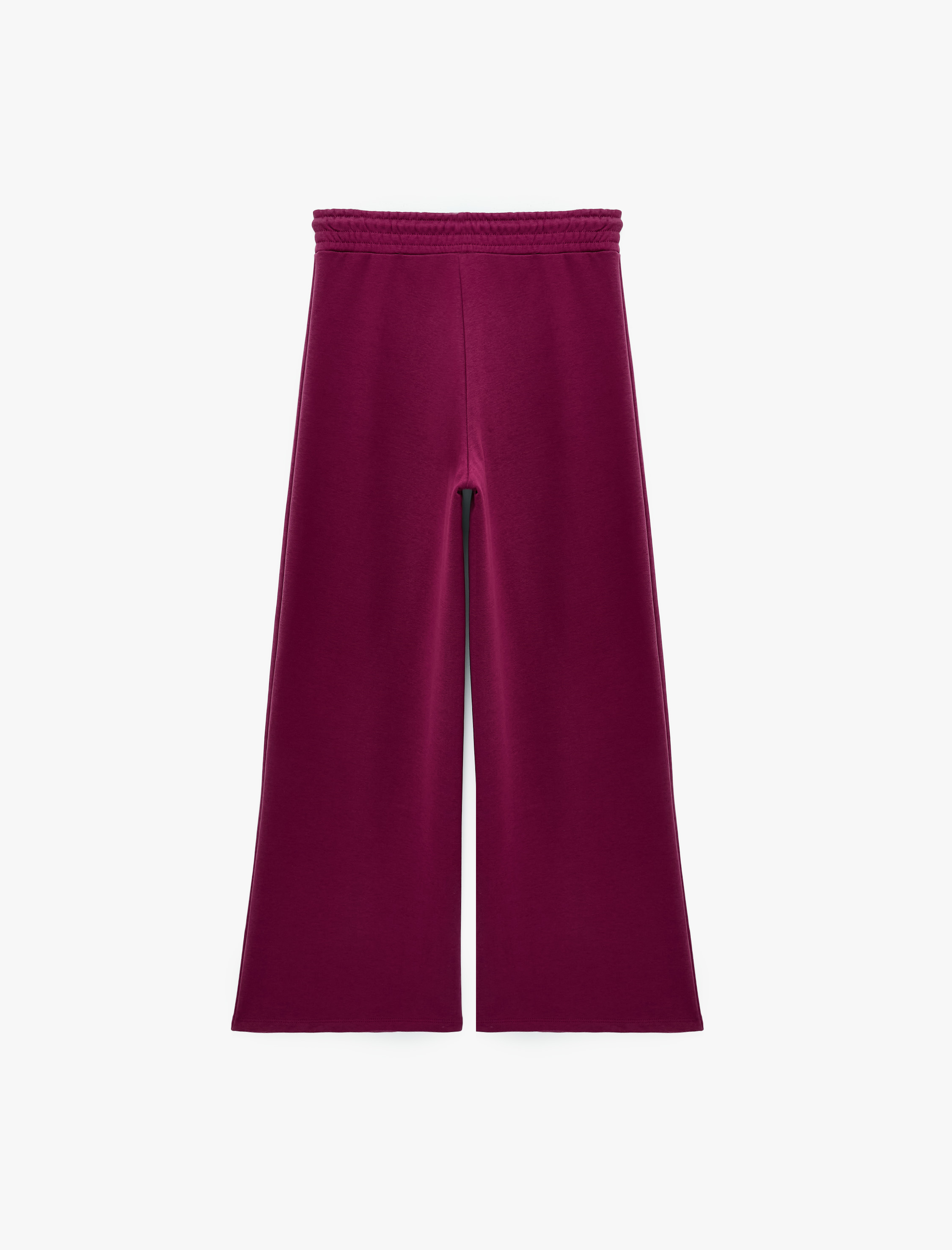   Pamuklu Cepli Beli Bağcıklı Geniş Paça Eşofman Altı
