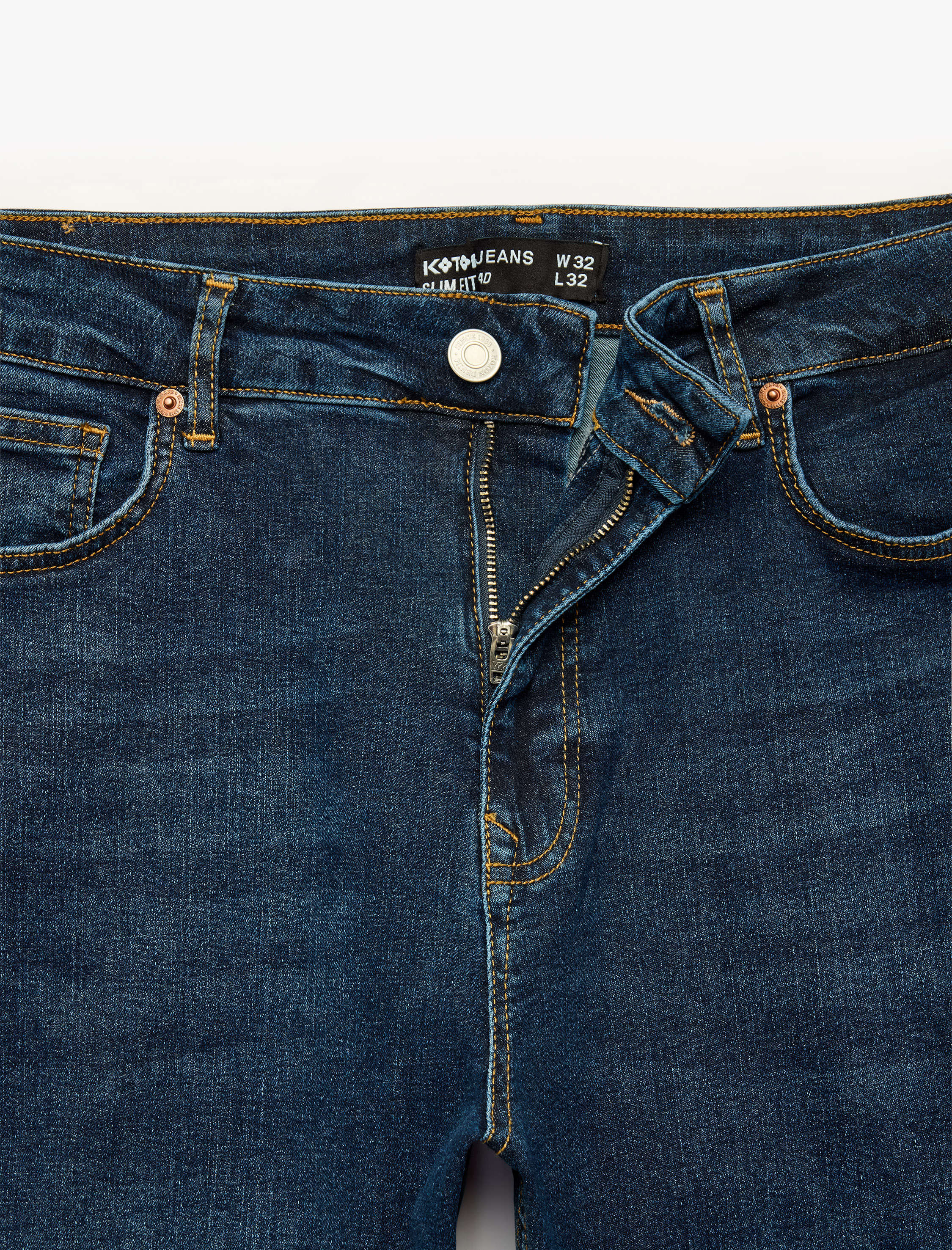   Normal Bel Cepli Pamuklu Slim Fit Jean Pantolon - Slim Fit Brad Jeans