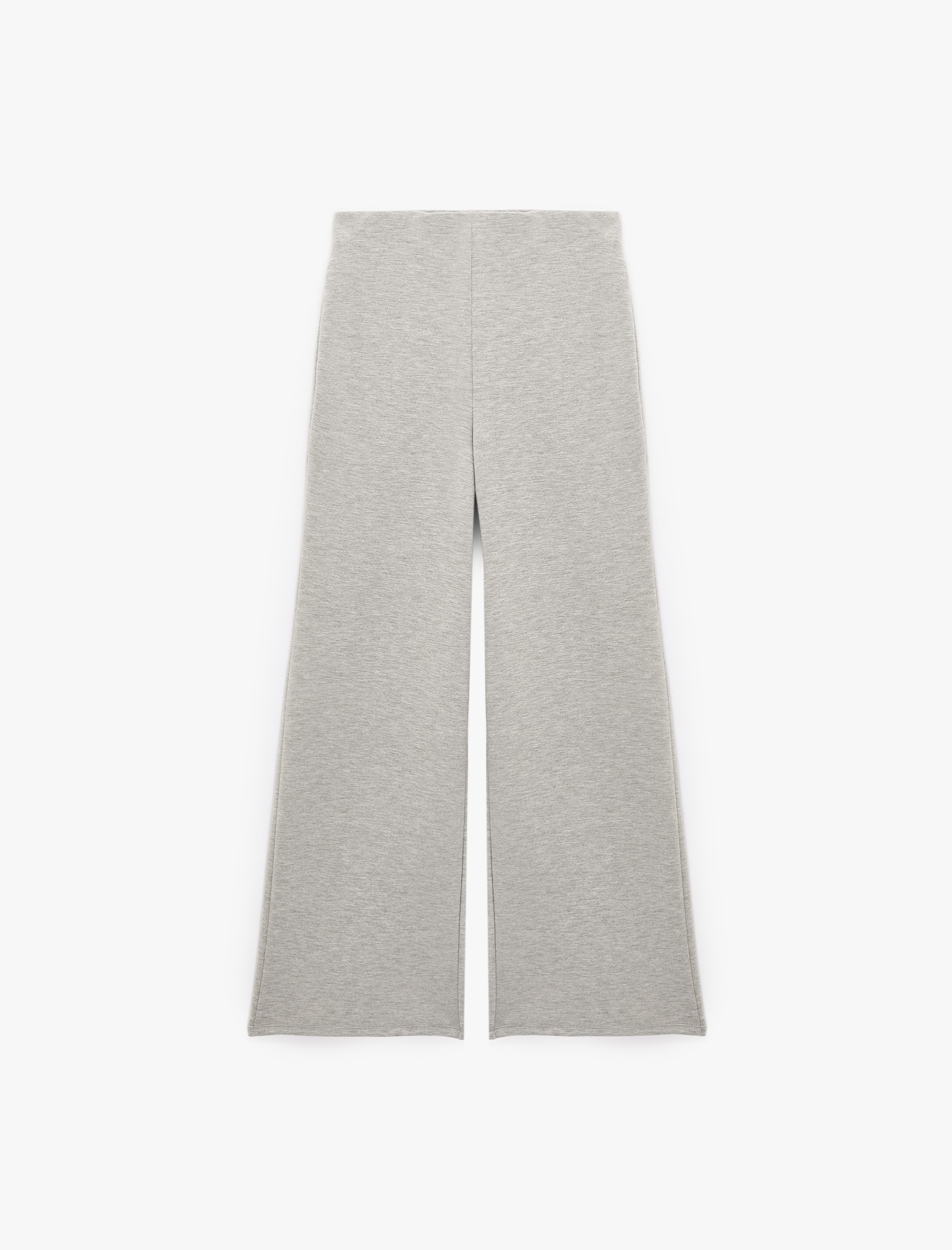   Beli Lastikli Modal Kumaş Geniş Paça Pantolon