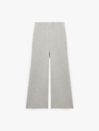 Beli Lastikli Modal Kumaş Geniş Paça Pantolon