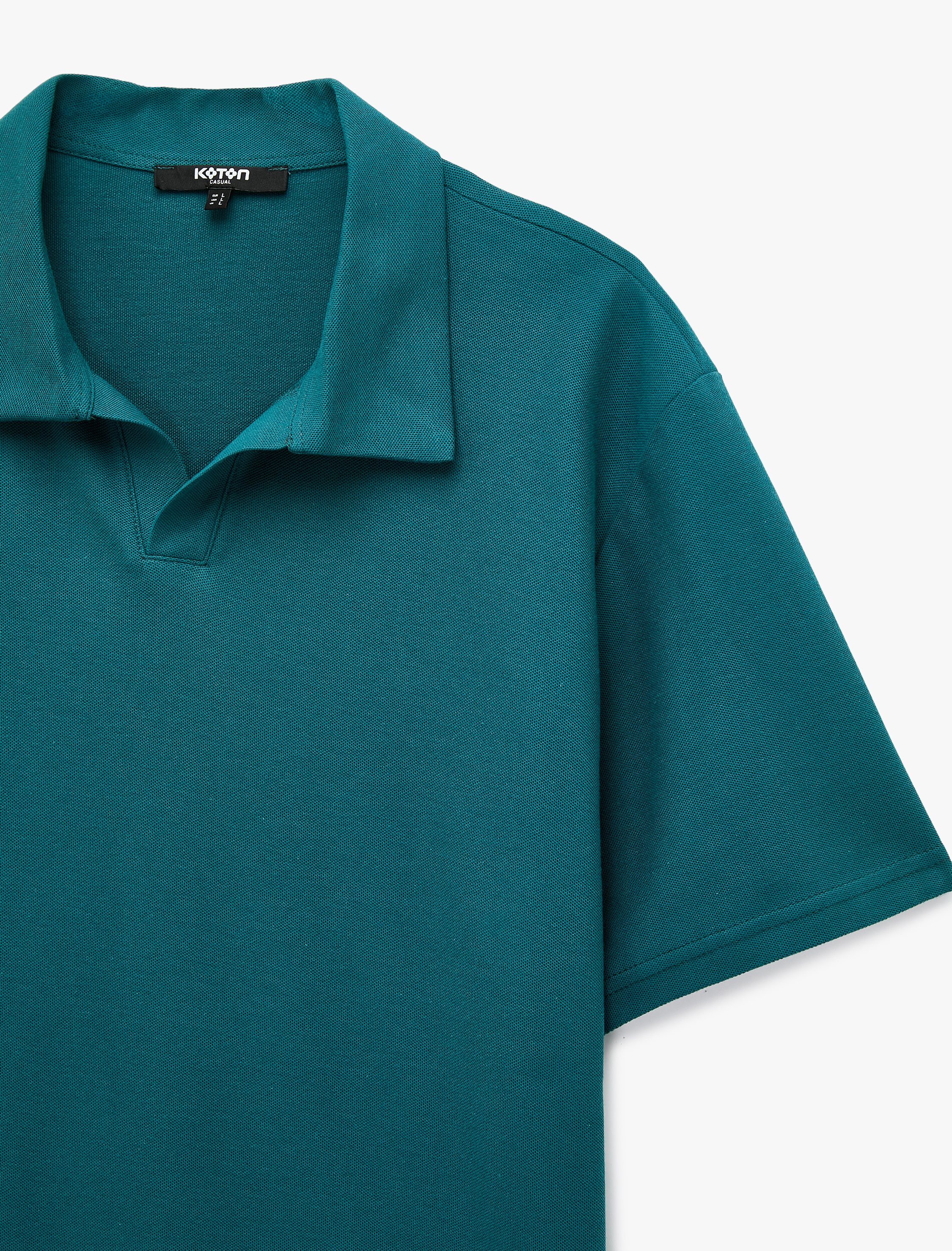   Pamuklu Pike Kumaş Regular Fit Kısa Kollu Polo Yaka Tişört