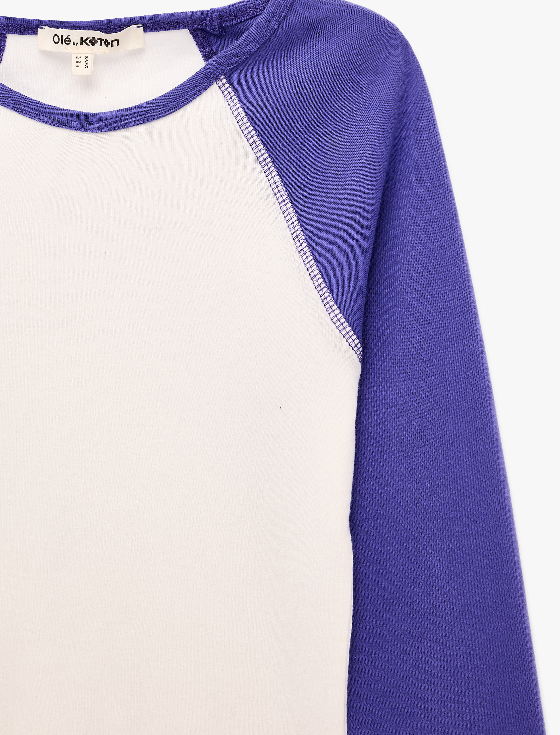   Slim Fit Pamuklu Reglan Kollu Bisiklet Yaka Basic Tişört