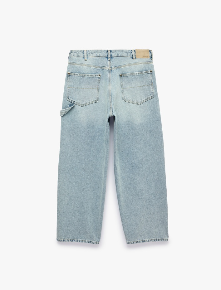  Cepli Pamuklu Normal Paça Oversize Super Baggy Pantolon