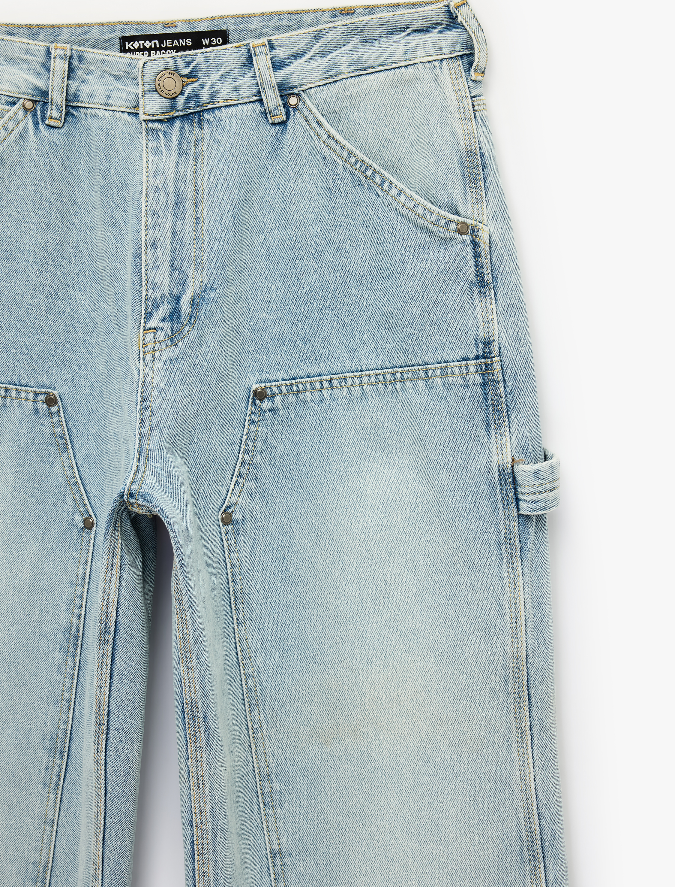   Cepli Pamuklu Normal Paça Oversize Super Baggy Pantolon