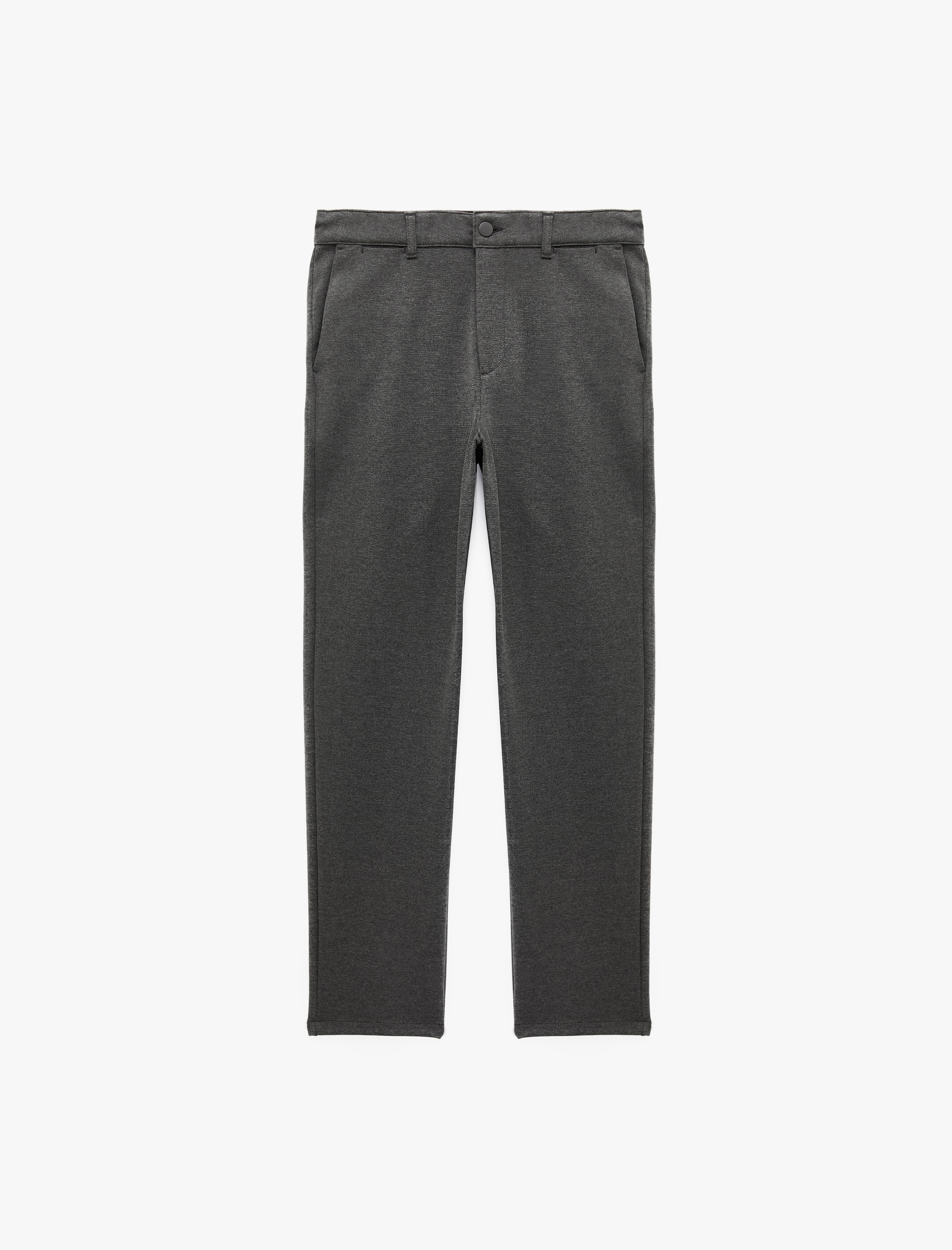   Slim Fit Cepli Düğmeli Viskon Karışımlı Kumaş Pantolon