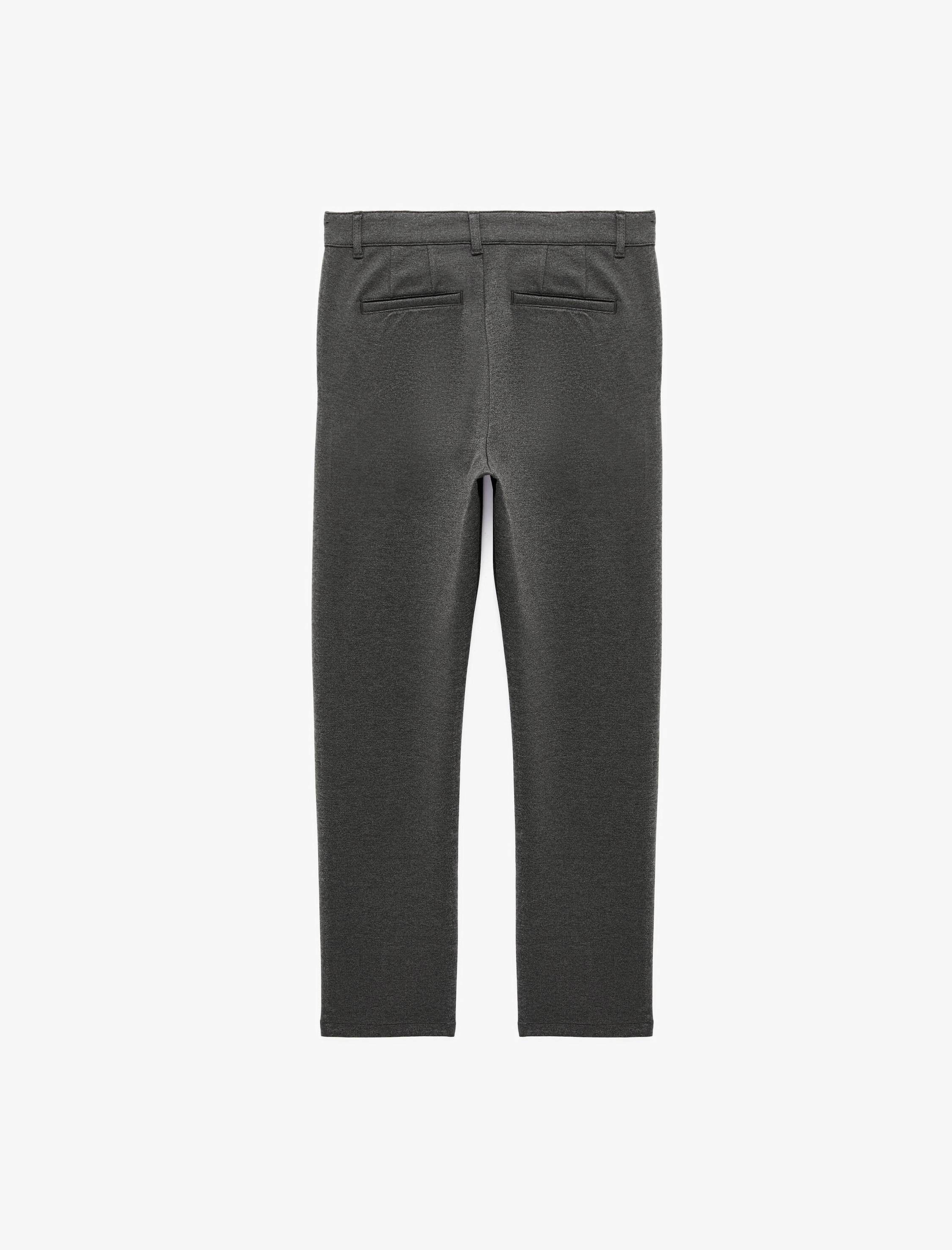   Slim Fit Cepli Düğmeli Viskon Karışımlı Kumaş Pantolon