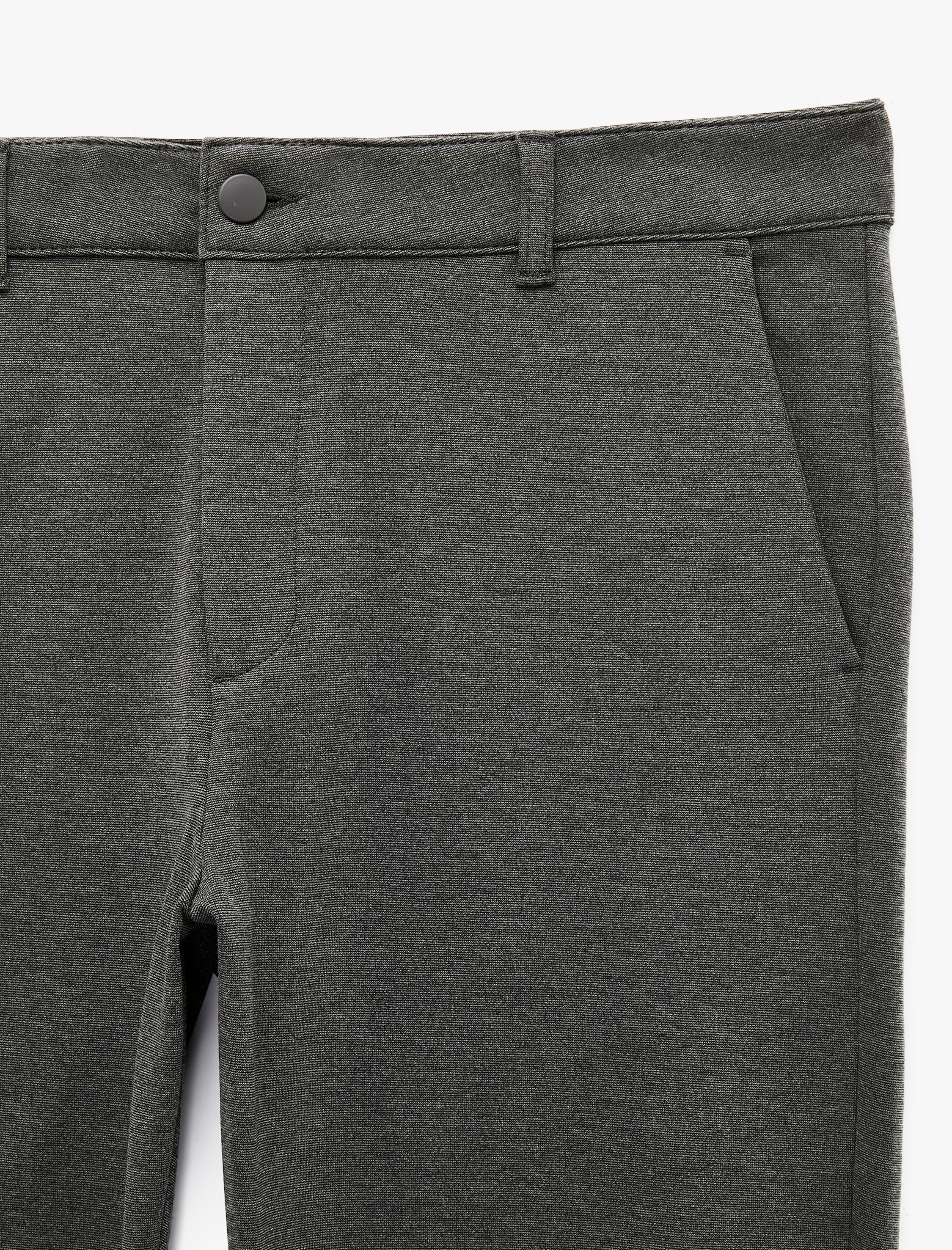  Slim Fit Cepli Düğmeli Viskon Karışımlı Kumaş Pantolon