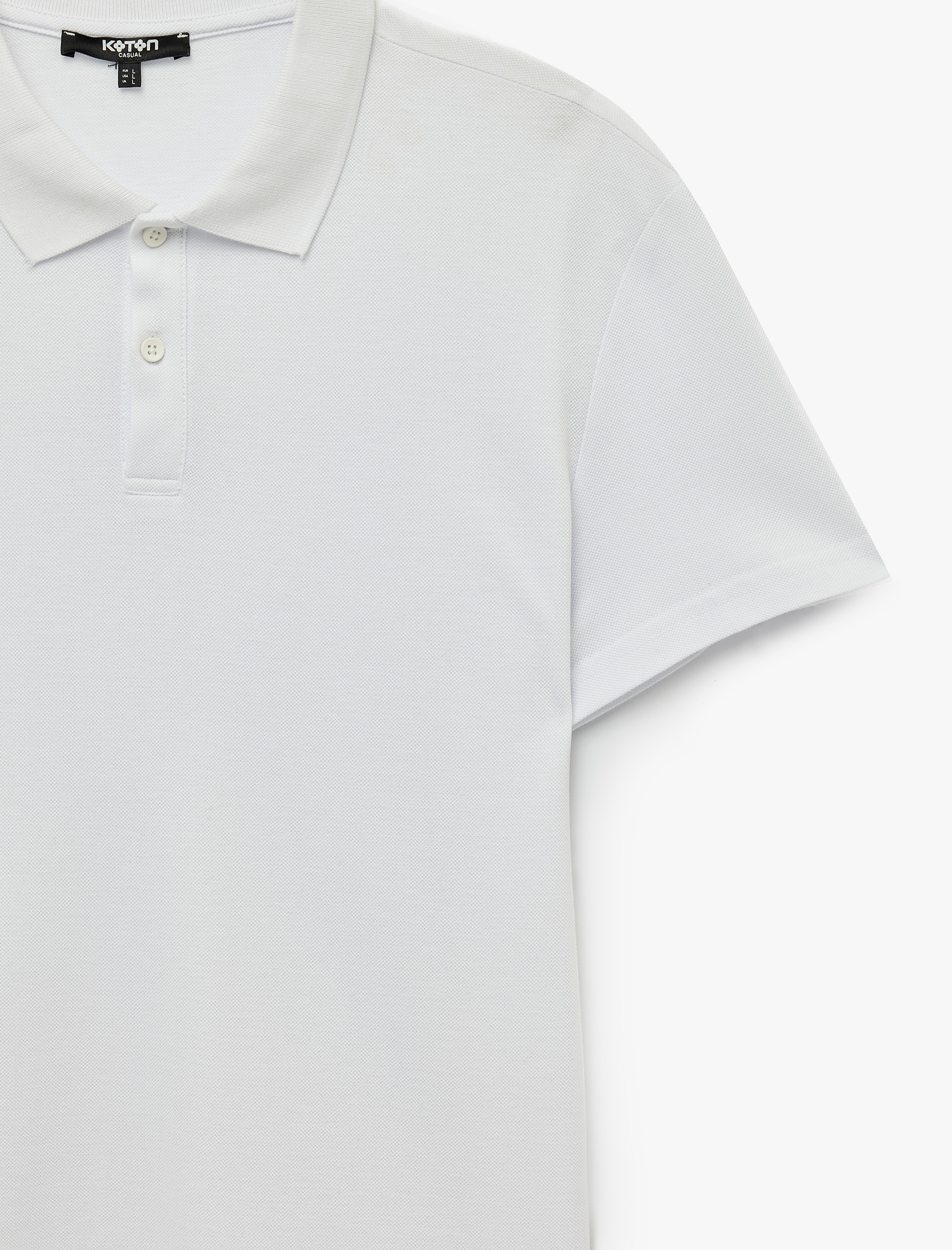   Pamuklu Pike Kumaş Kısa Kollu Polo Yaka Baskılı Slim Fit Tişört