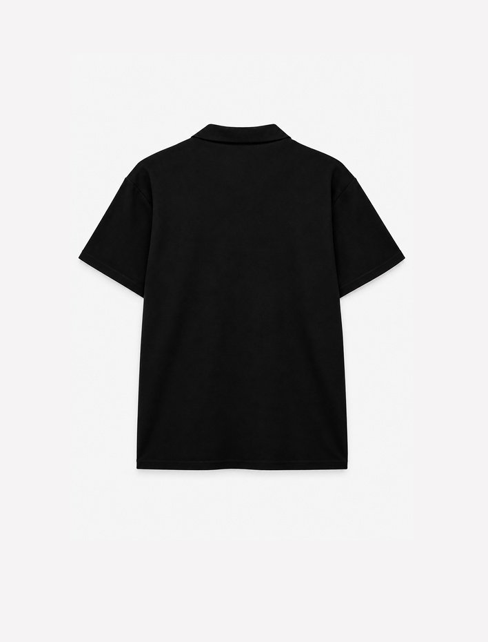  Pamuklu Pike Kumaş Regular Fit Kısa Kollu Polo Yaka Tişört
