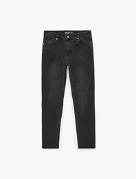 Pamuklu Normal Bel 5 Cepli Slim Fit Jean Pantolon - Brad Jean