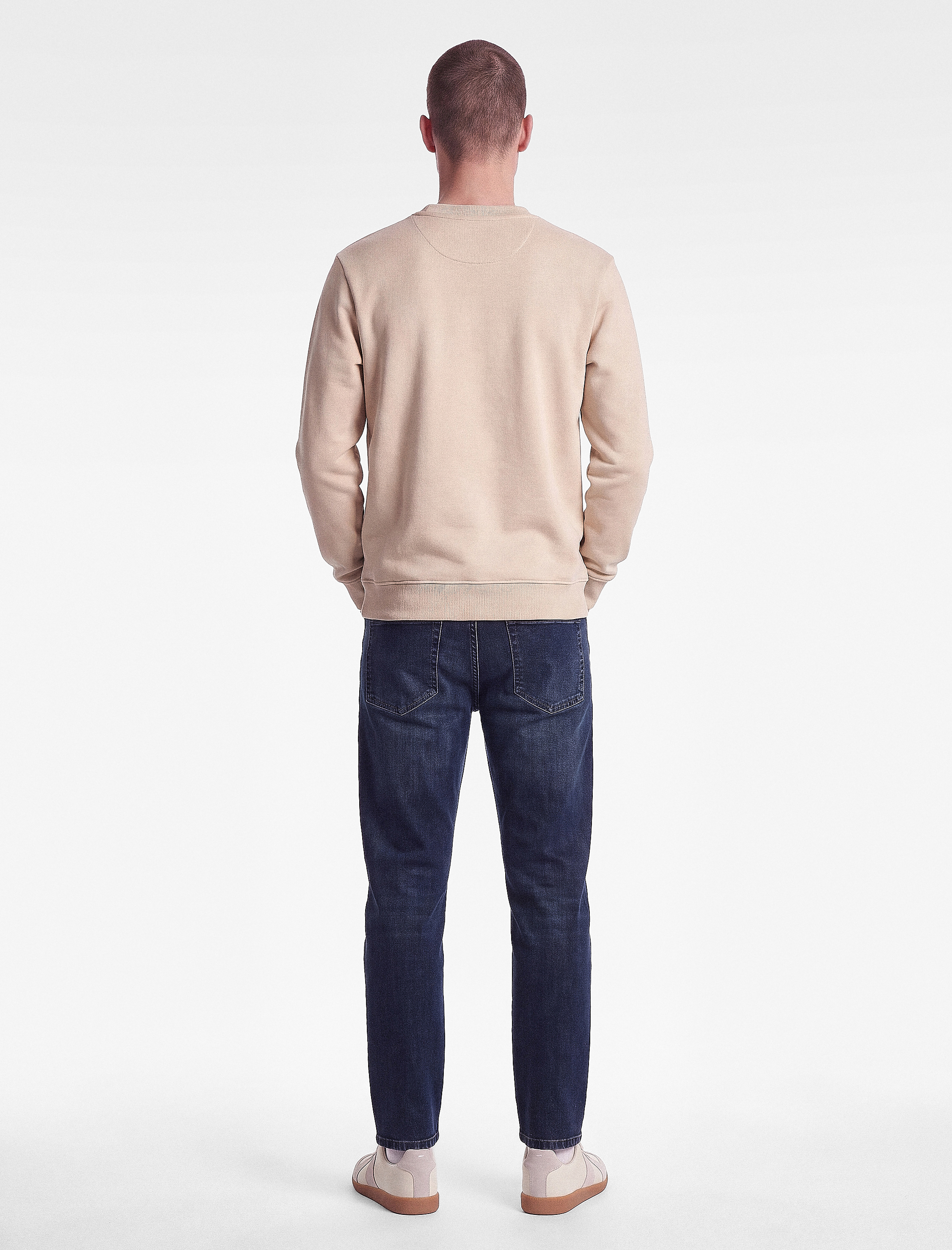   Uzun Kollu Üç İplik Şardonlu Bisiklet Yaka Baskılı Sweatshirt