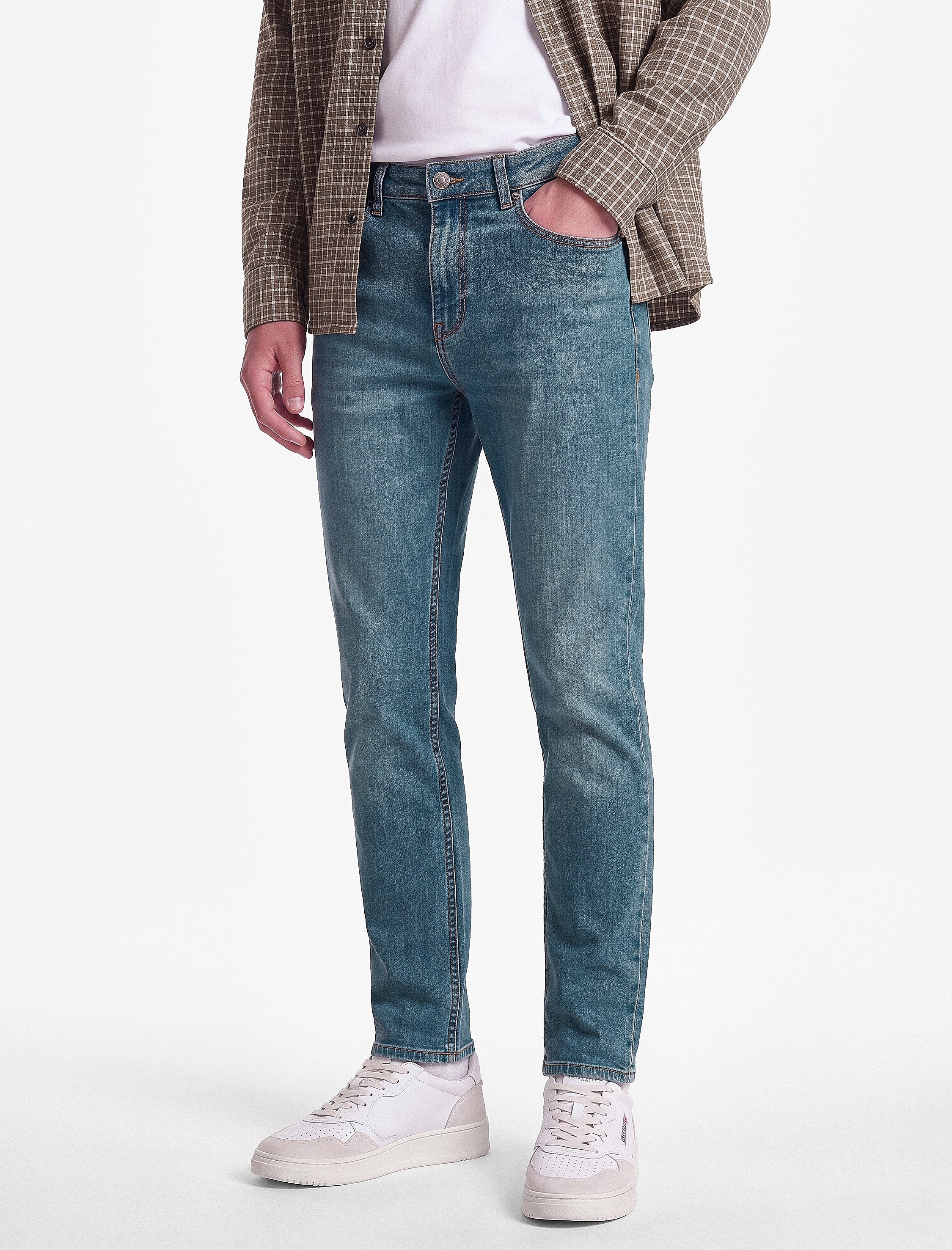   Pamuklu 5 Cepli Normal Bel Slim Fit Jean Pantolon - Brad Jean