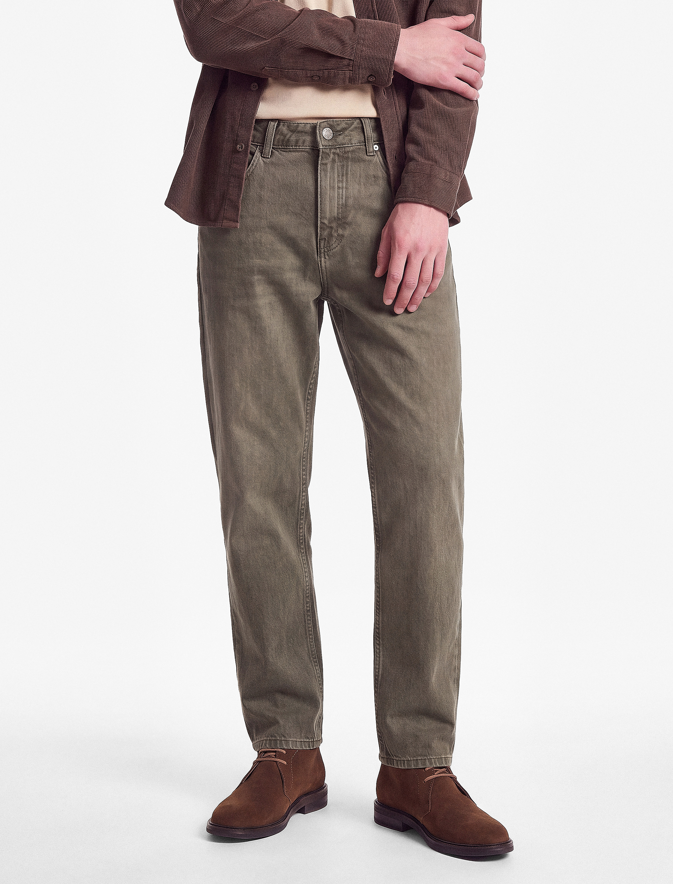   Normal Bel 5 Cepli Pamuklu Vintage Straight Jean Pantolon
