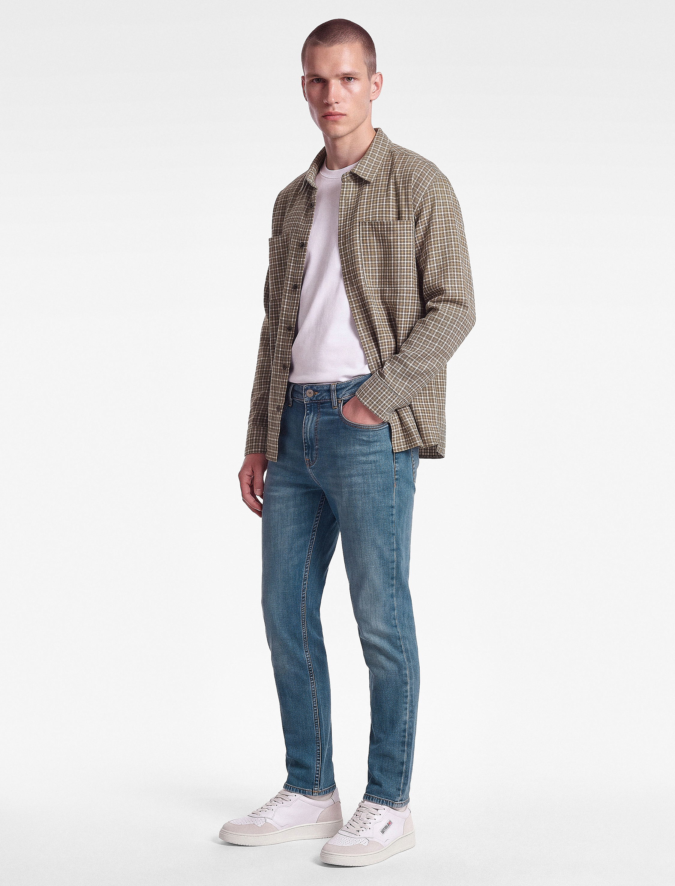   Pamuklu 5 Cepli Normal Bel Slim Fit Jean Pantolon - Brad Jean