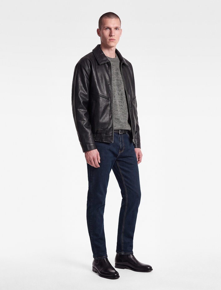  Kemerli Pamuklu Beş Cepli Slim Fit Jean Pantolon - Brad Jean