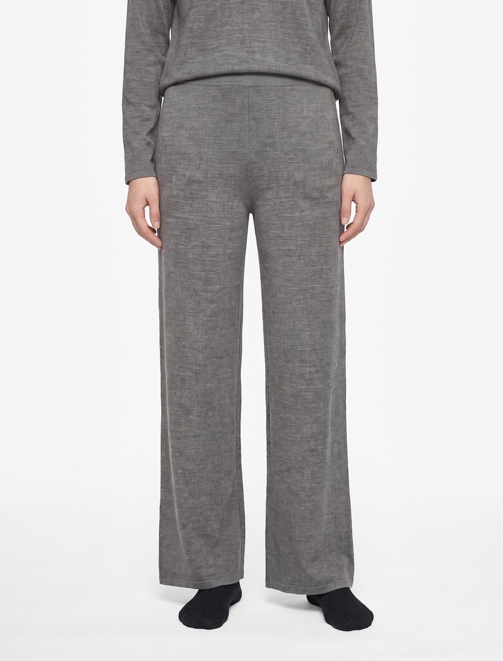  Beli Lastikli Rahat Kesim Simli Pijama Altı