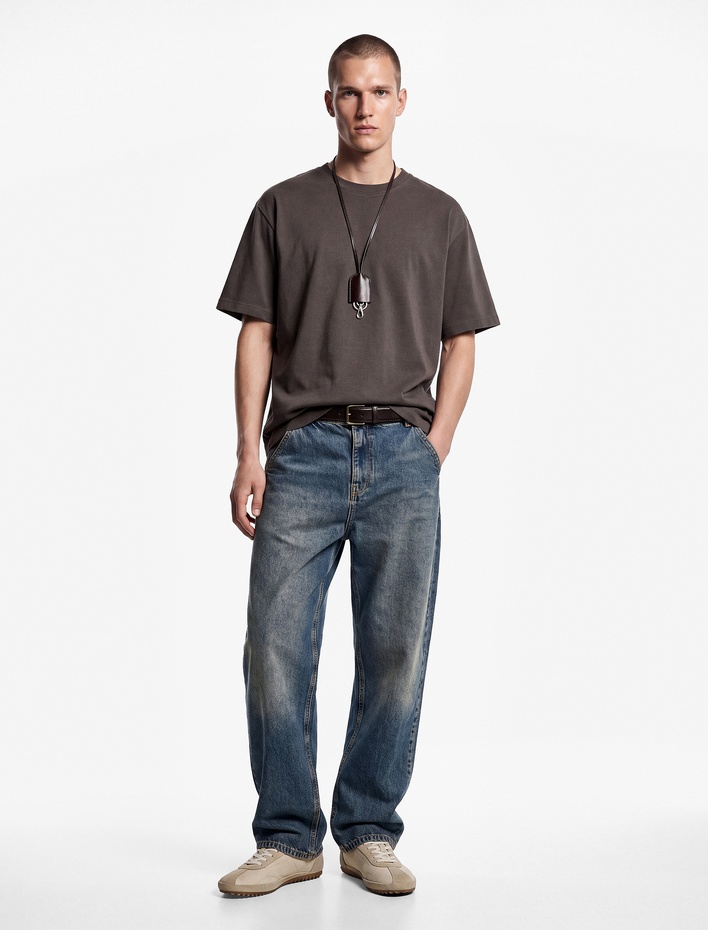  Regular Fit Normal Bel Pamuklu Skater Jean Pantolon
