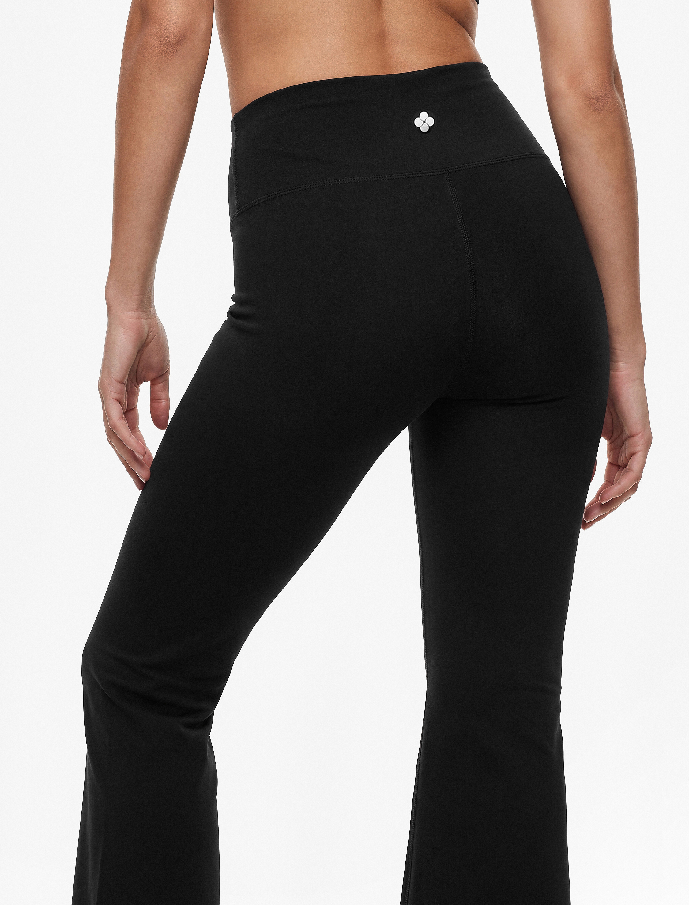   Kemer Detaylı Slim Fit İspanyol Paça Spor Tayt