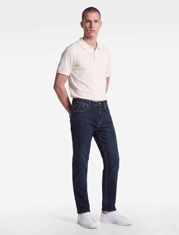 Pamuklu Cepli Normal Bel Slim Fit Jean Pantolon - Brad Jean