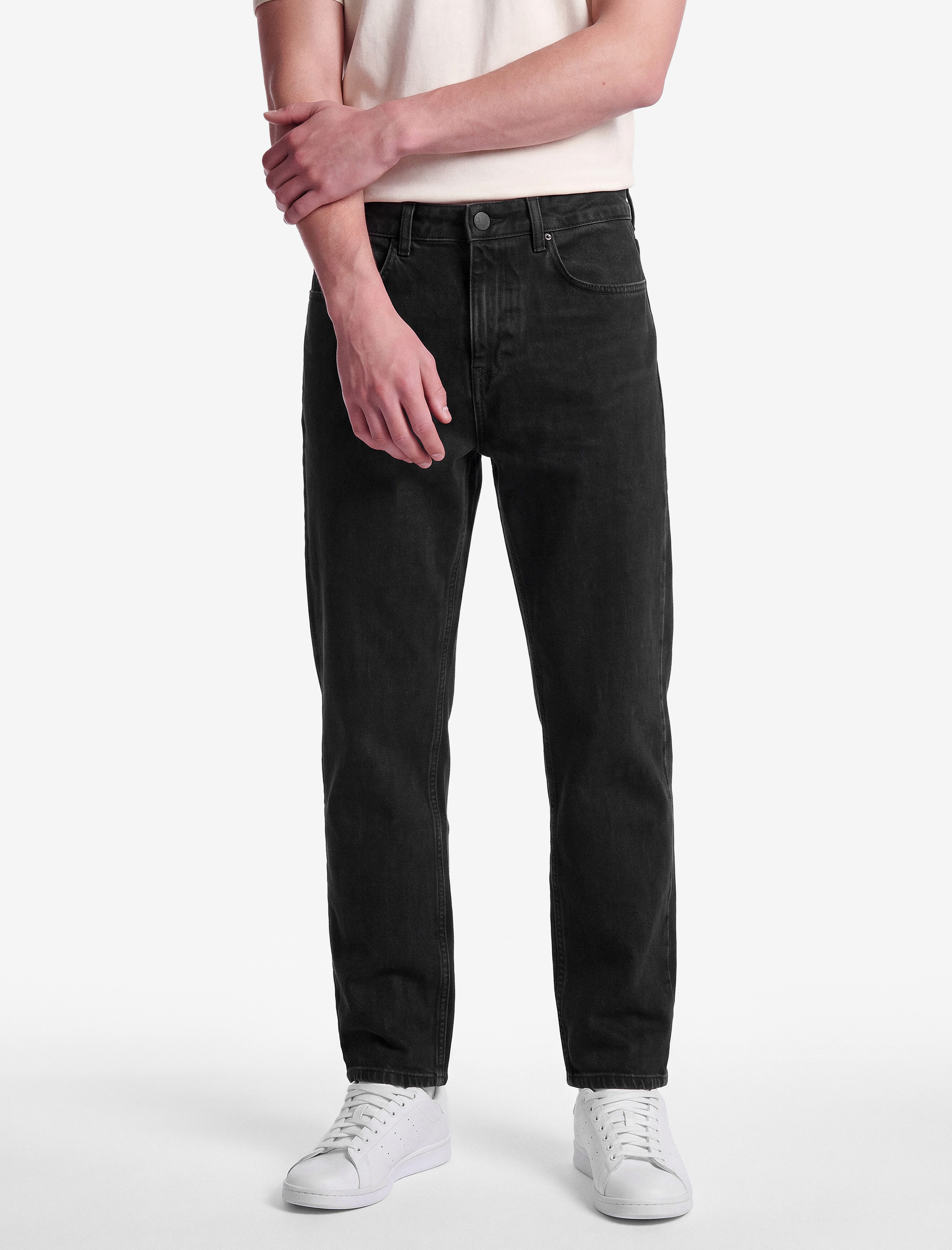   Normal Bel Pamuklu 5 Cepli Tapered Fit Jean Pantolon