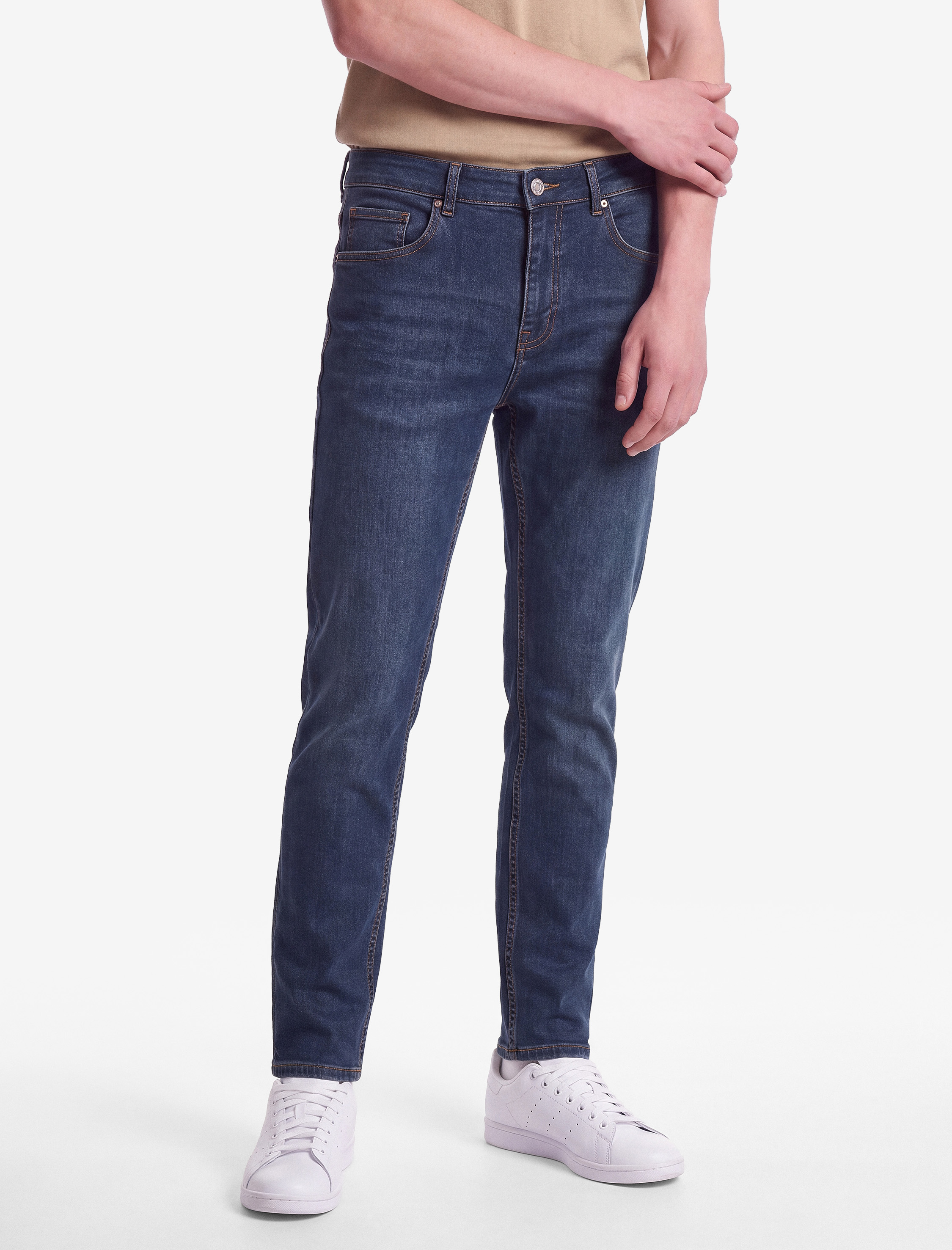   Normal Bel Cepli Pamuklu Slim Fit Jean Pantolon - Brad Jean