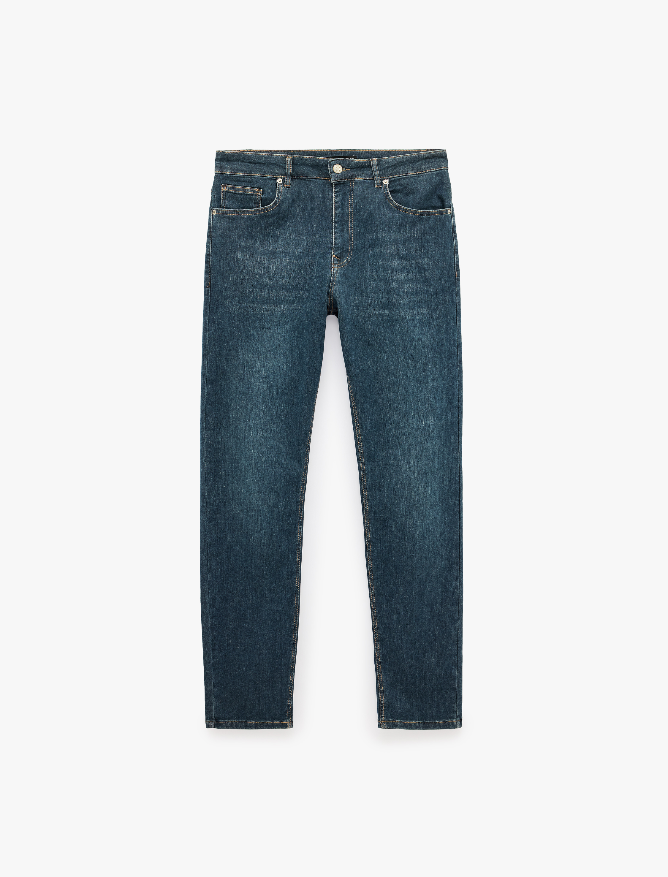   Normal Bel Cepli Pamuklu Slim Fit Jean Pantolon - Brad Jean