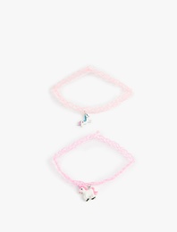 Unicorn Figürlü Boncuklu 2’li Choker Kolye Seti