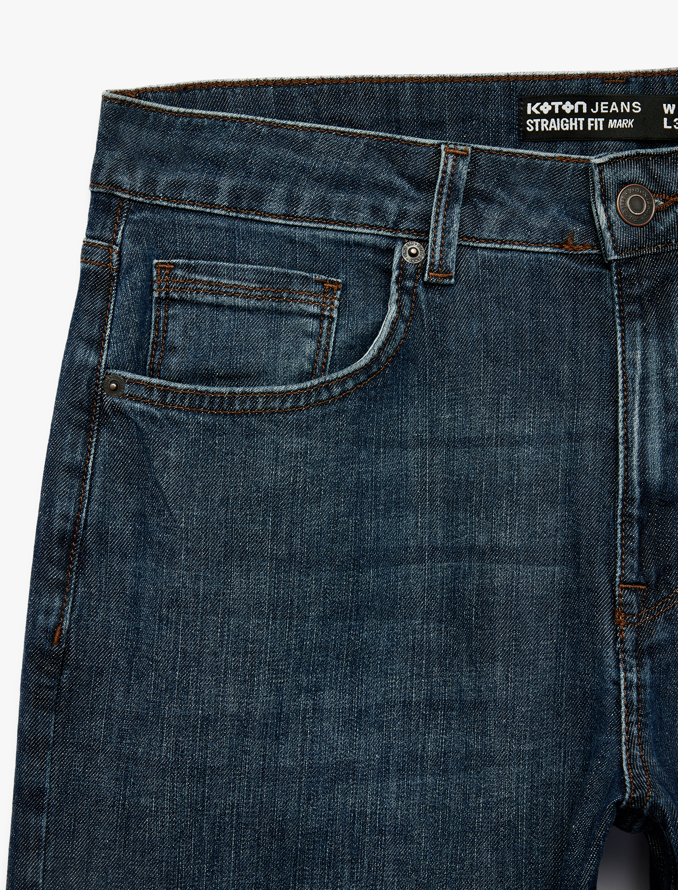   Pamuklu Normal Bel Cepli Straight Fit Jean Pantolon - Mark Jean