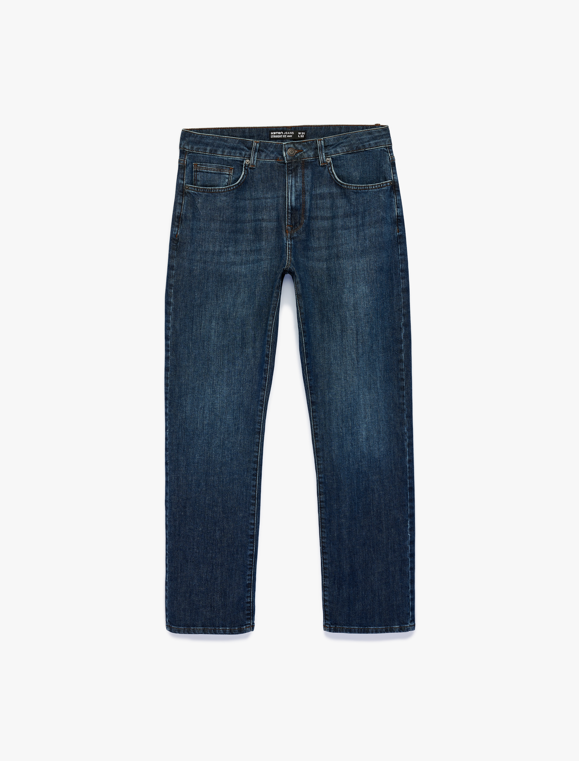   Pamuklu Normal Bel Cepli Straight Fit Jean Pantolon - Mark Jean
