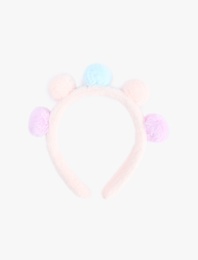 Ponponlu Peluş Taç