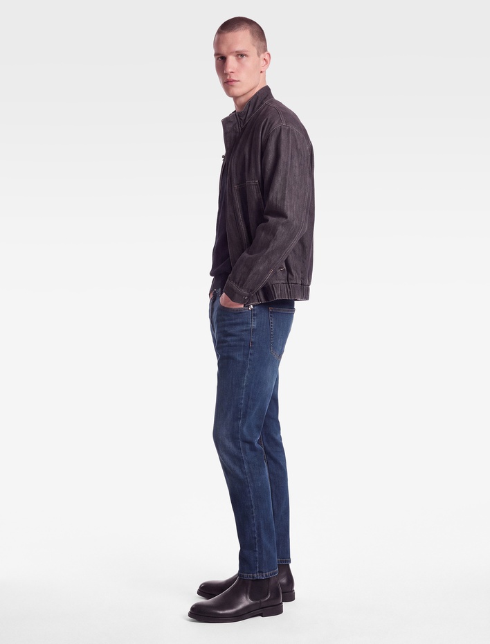  Normal Bel Cepli Pamuklu Tapered Jean Pantolon - Tapered Jeans