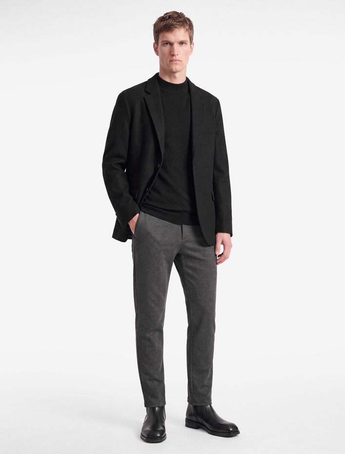  Slim Fit Cepli Düğmeli Viskon Karışımlı Kumaş Pantolon