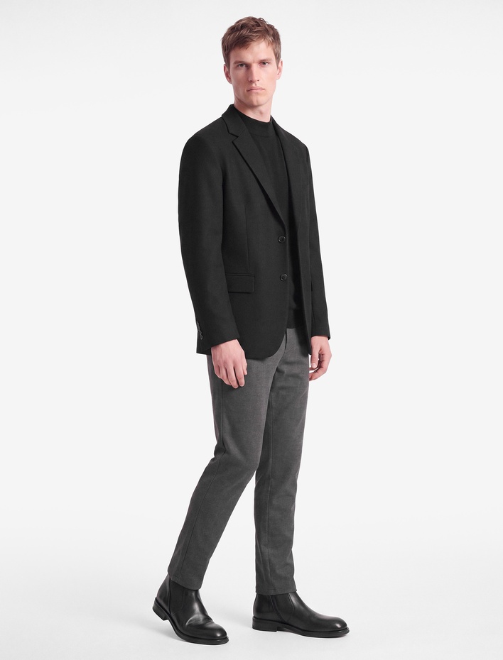  Slim Fit Cepli Düğmeli Viskon Karışımlı Kumaş Pantolon