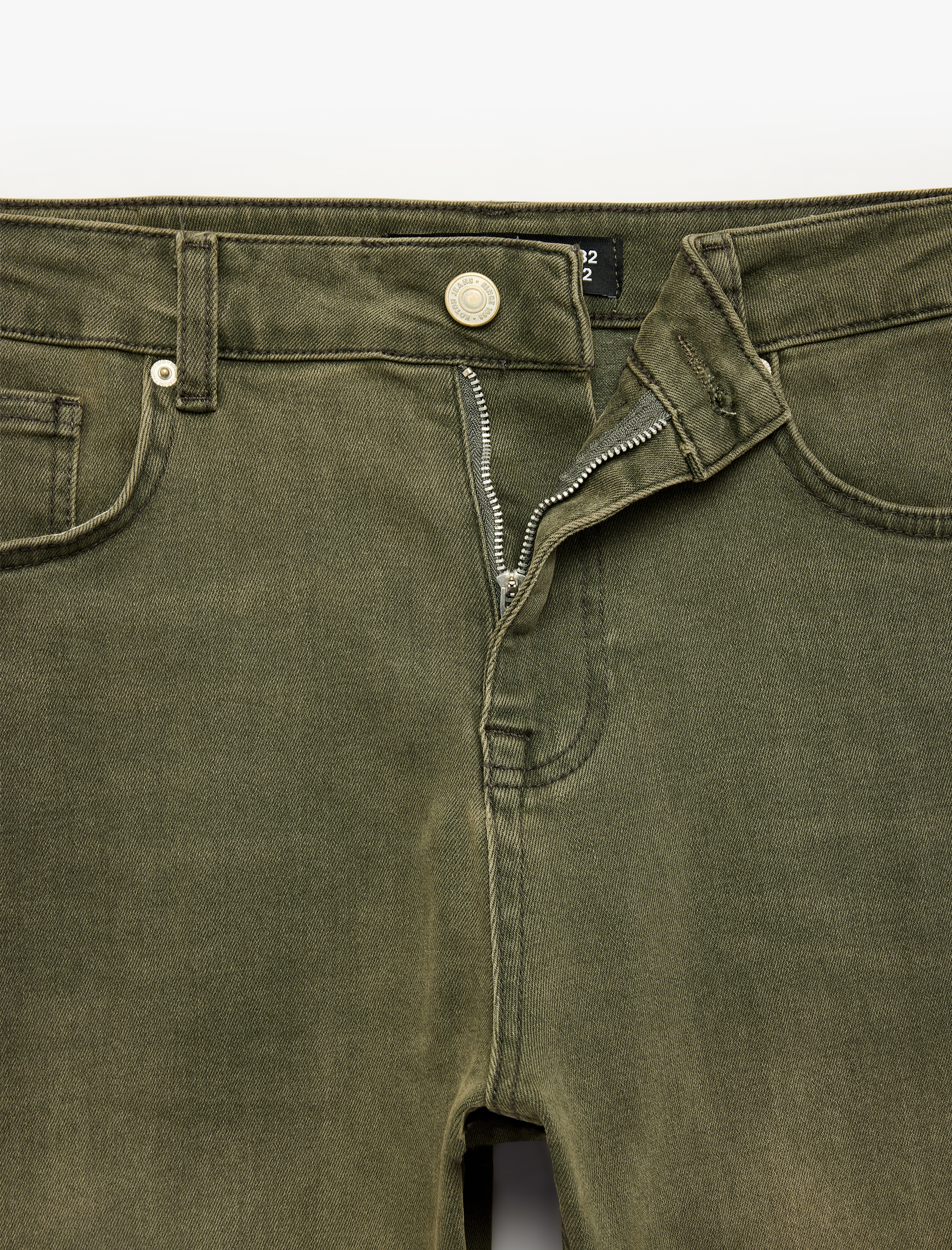   Regular Fit Cepli Düz Paça Pamuklu Denim Pantolon - Tapered Jeans