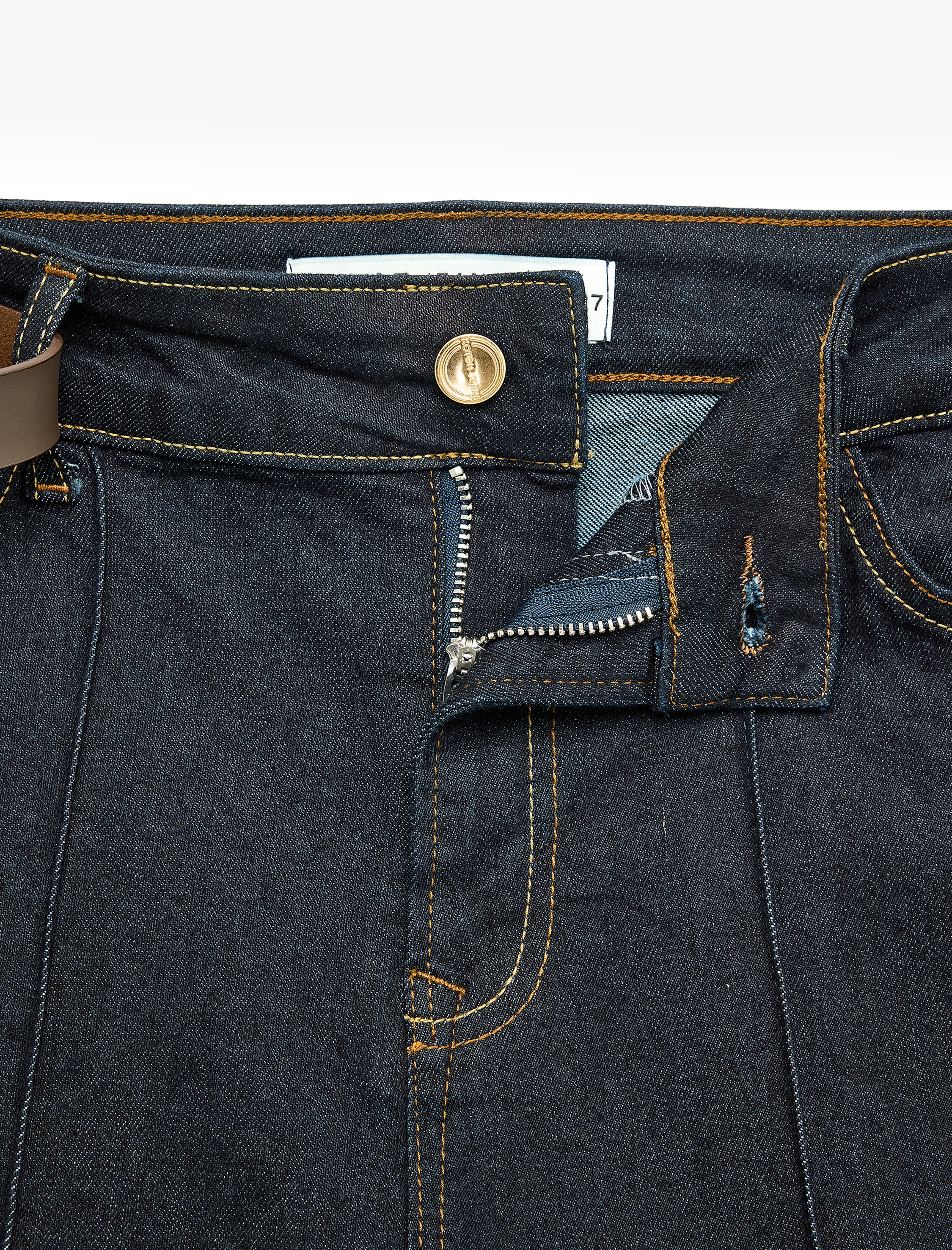  Pamuklu Normal Bel Dar Kesim İspanyol Paça Jean Pantolon - Flare Jeans