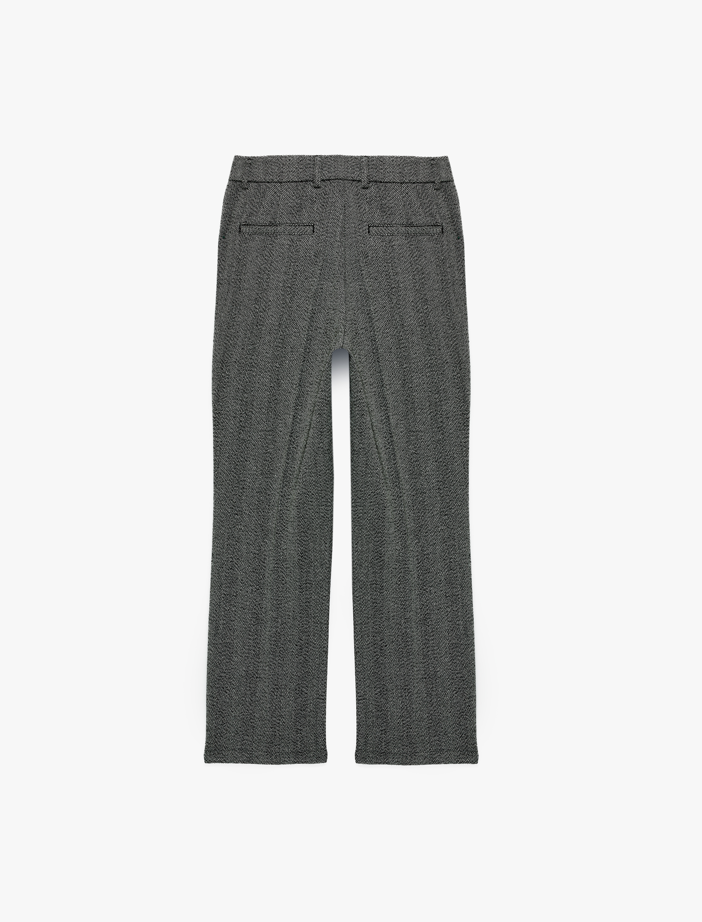   Balıksırtı Desenli Cepli Klasik Pantolon