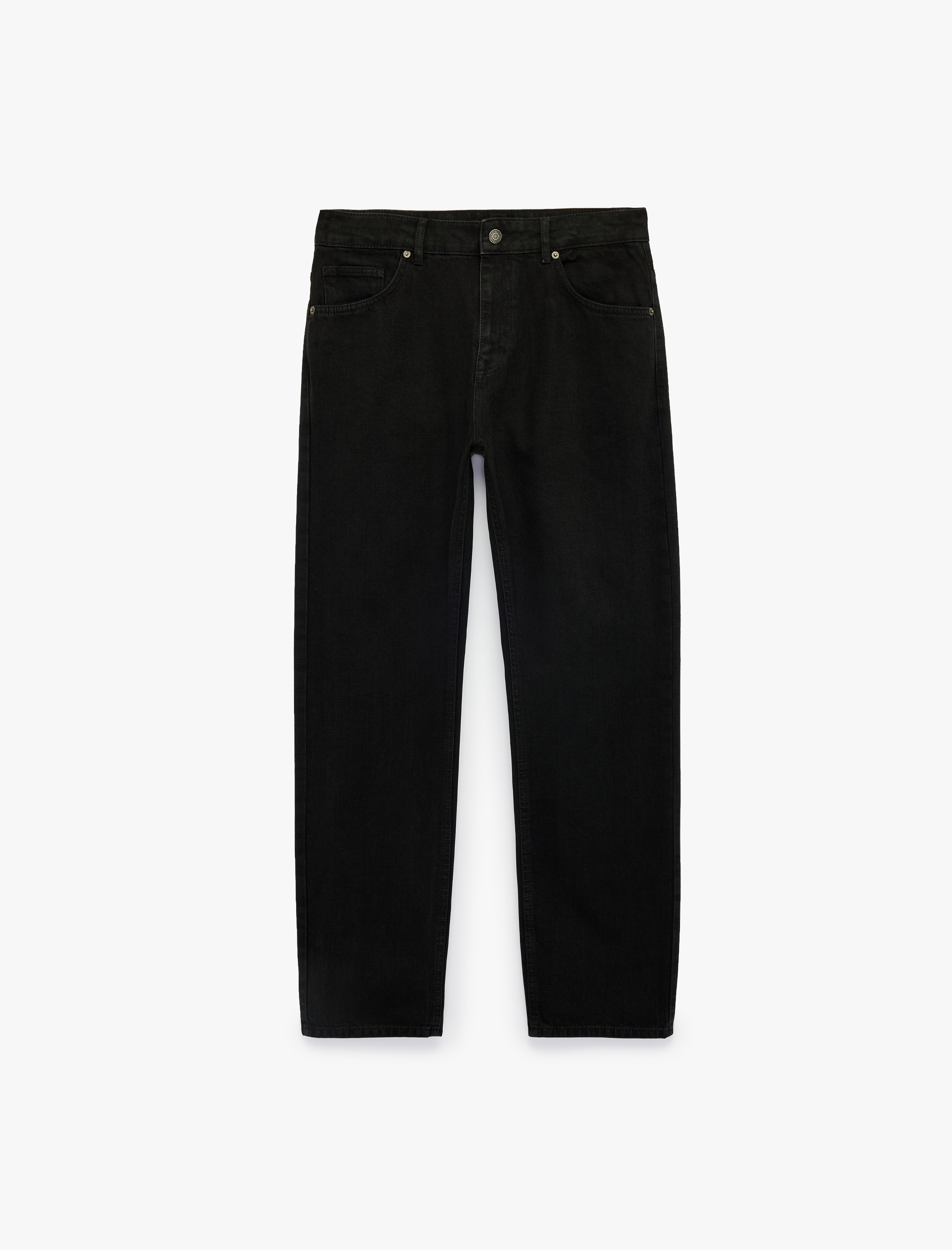   Normal Bel 5 Cepli Pamuklu Vintage Straight Fit Jean Pantolon