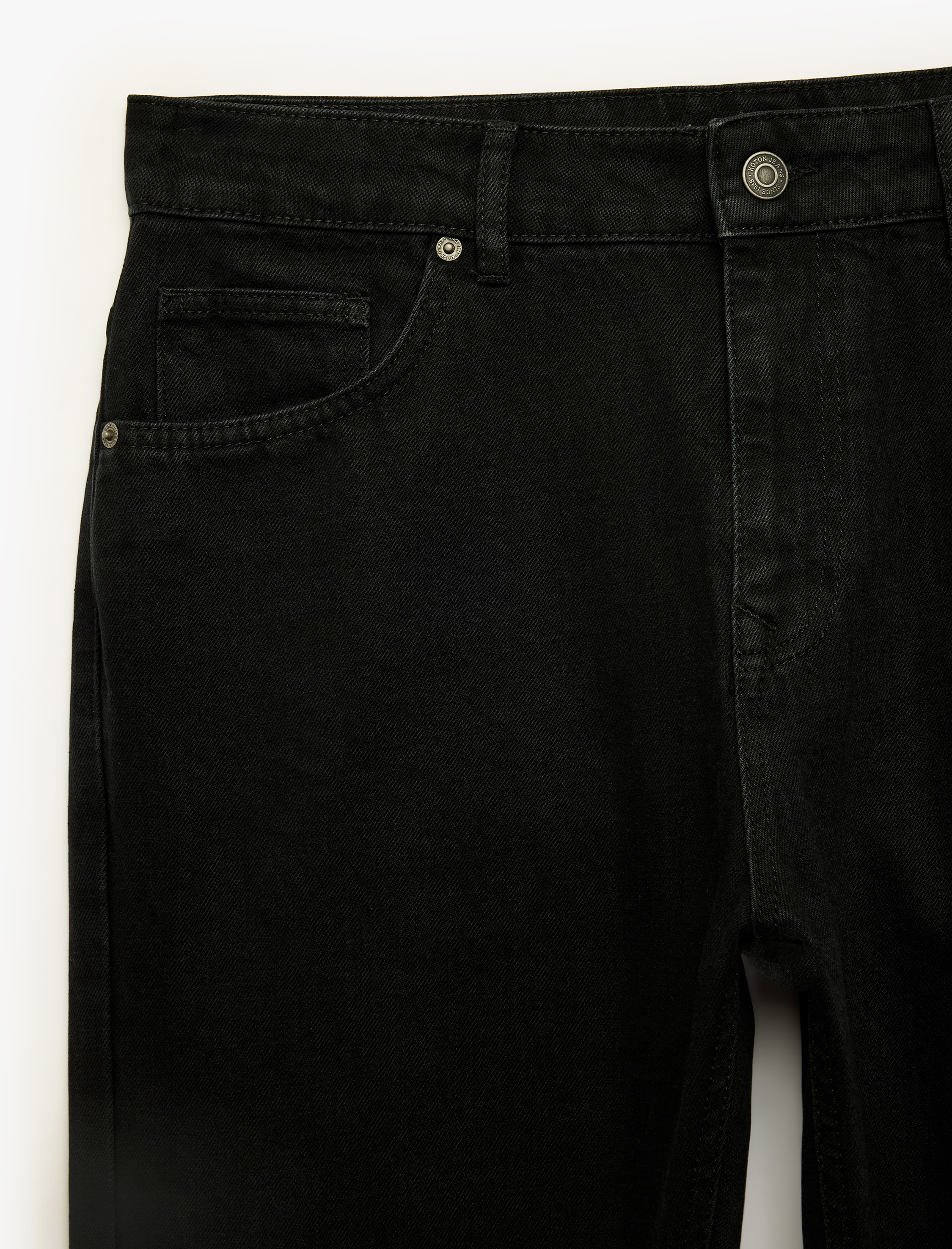   Normal Bel 5 Cepli Pamuklu Vintage Straight Fit Jean Pantolon