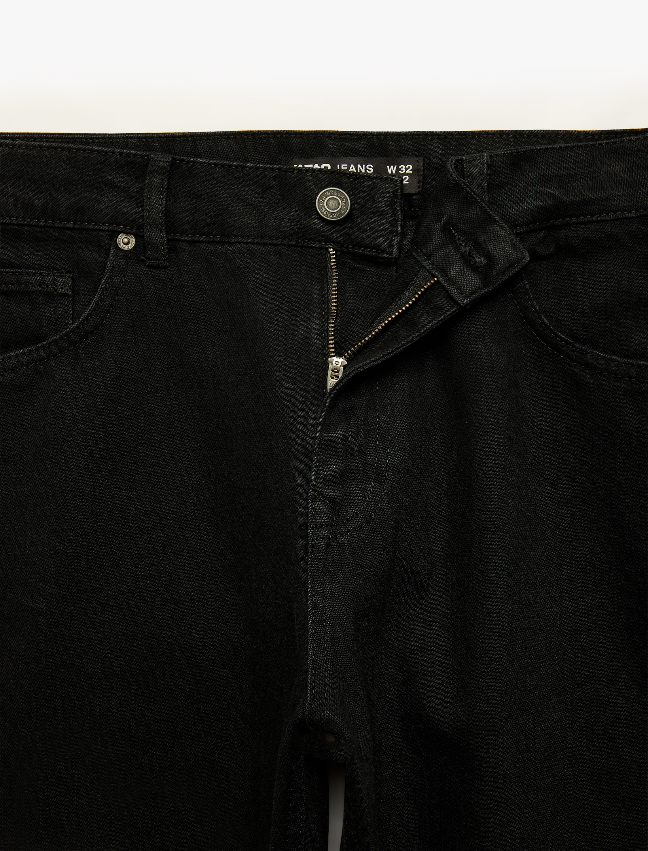   Normal Bel 5 Cepli Pamuklu Vintage Straight Fit Jean Pantolon