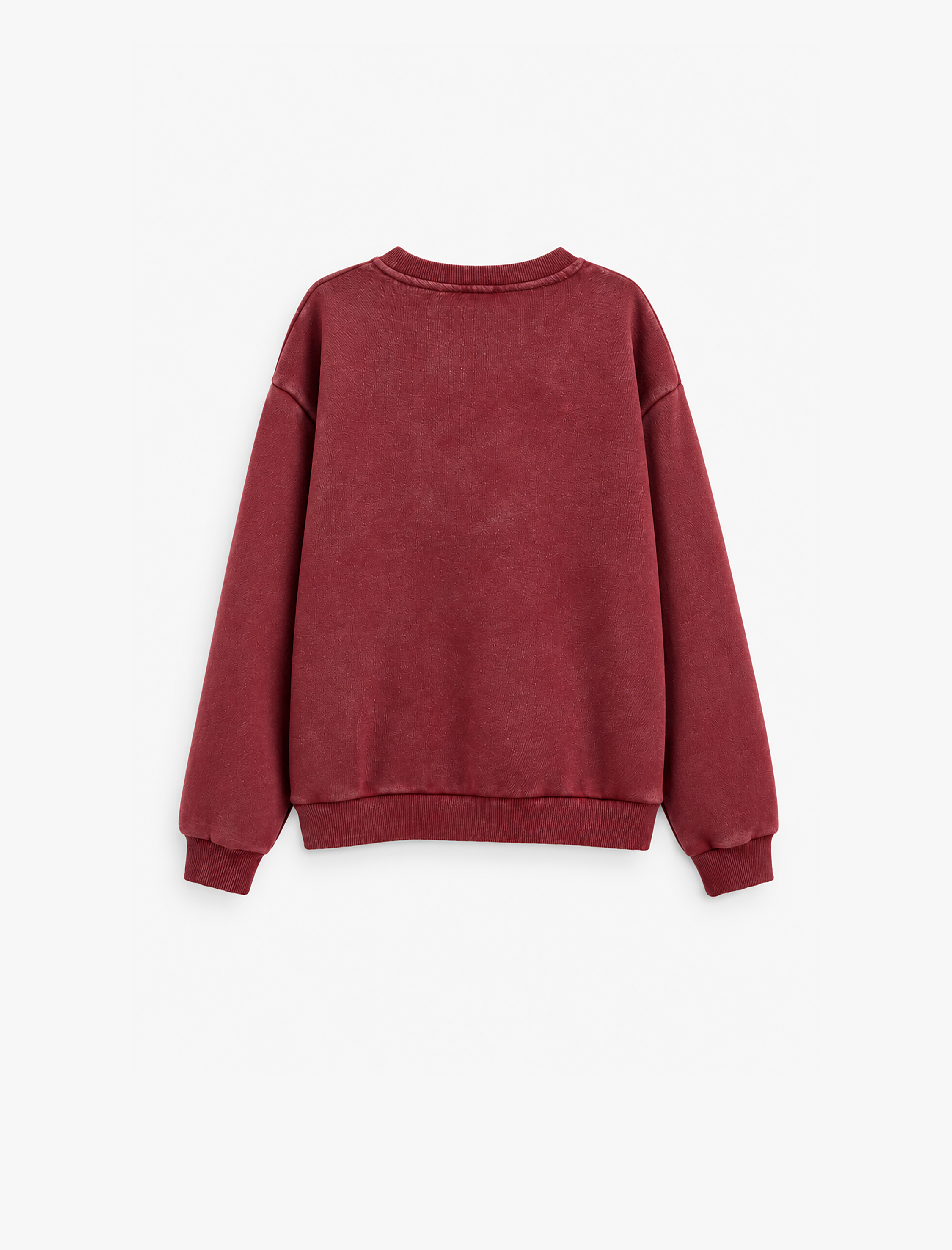  Erkek Çocuk Şardonlu Bisiklet Yaka Uzun Kollu Baskılı Sweatshirt