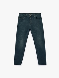 Beş Cepli Normal Bel Pamuklu Tapered Fit Jean Pantolon - Joe Jean