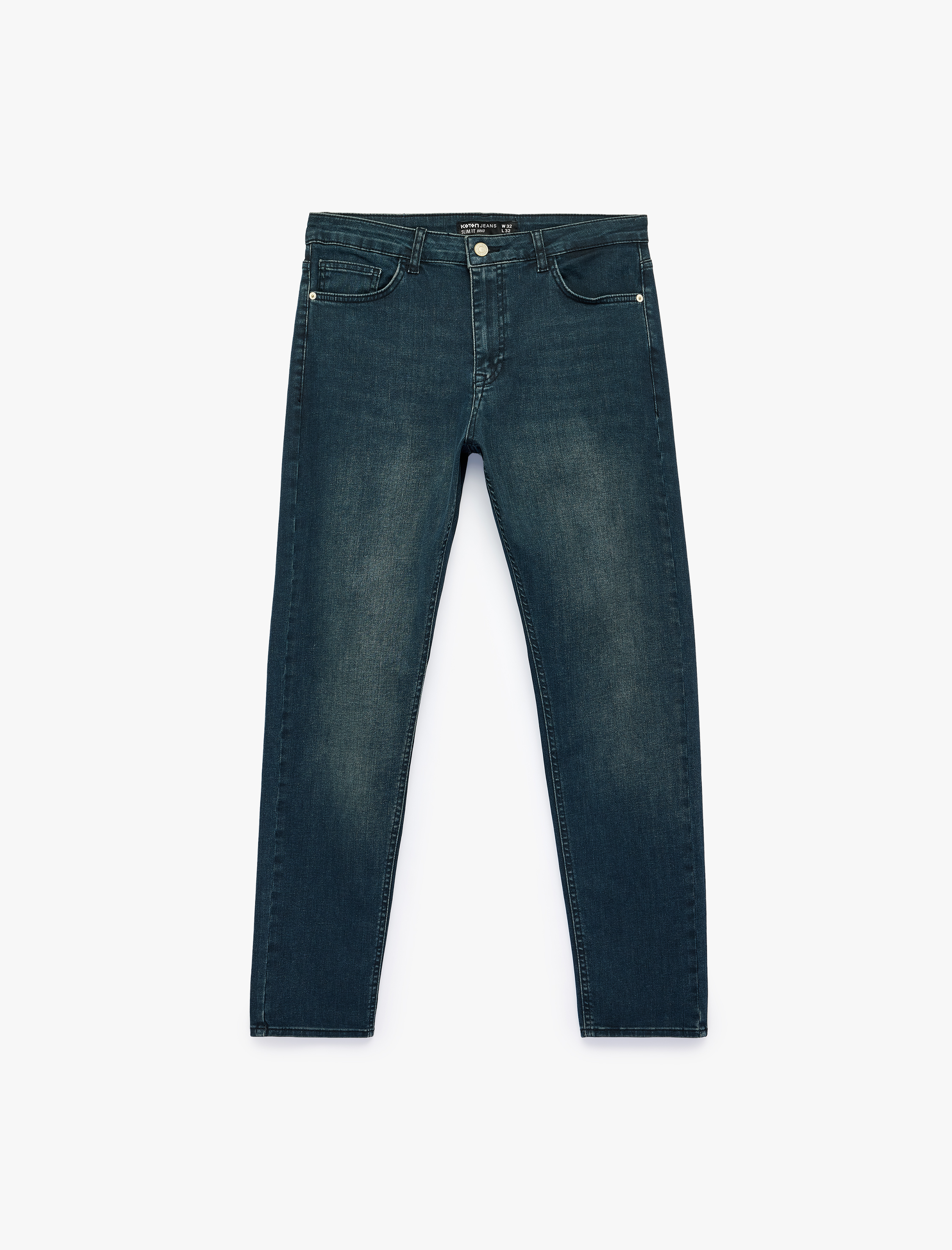   Normal Bel Beş Cepli Pamuklu Slim Fit Jean Pantolon - Brad Jean