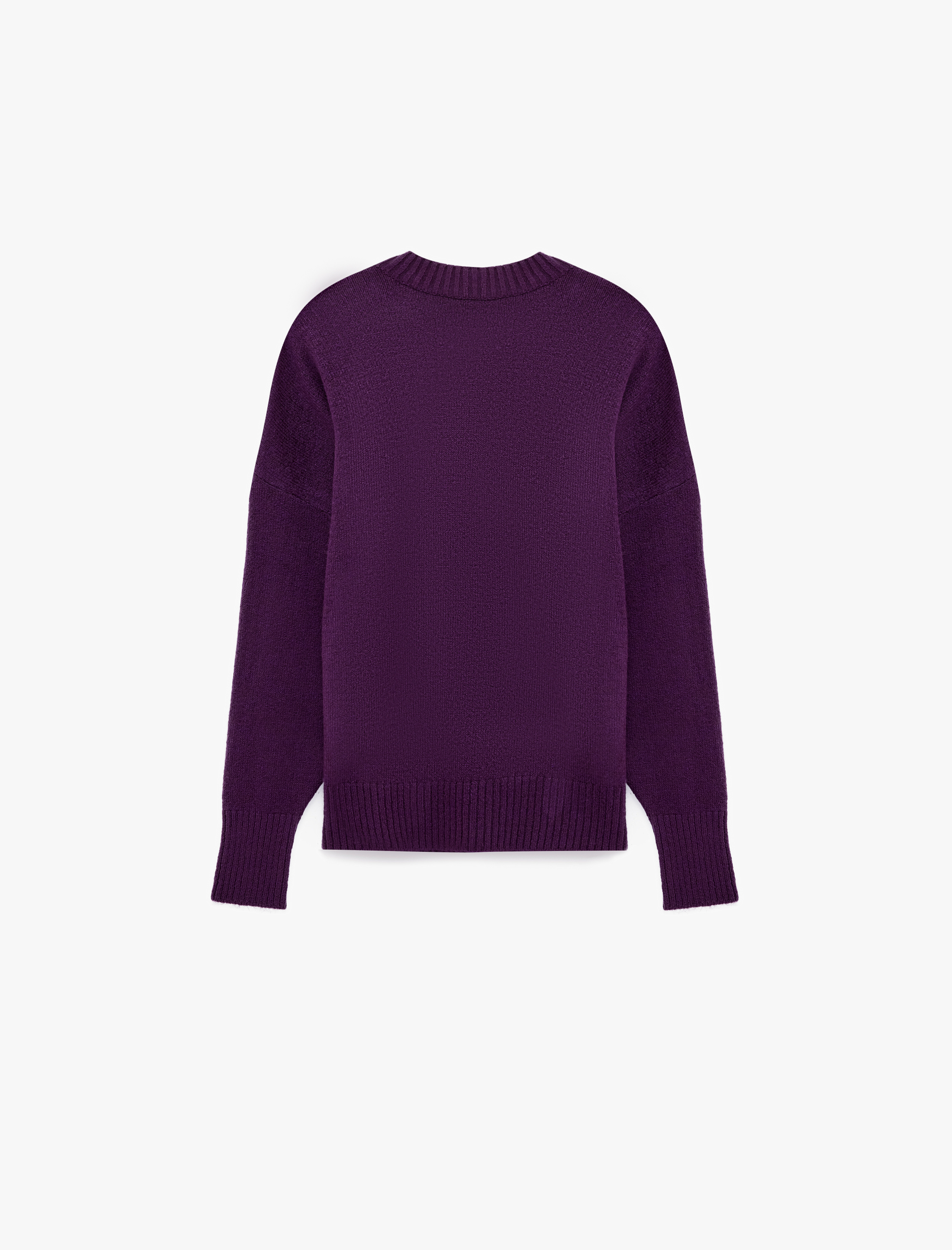   Oversize Triko Kazak Bisiklet Yaka Uzun Kollu
