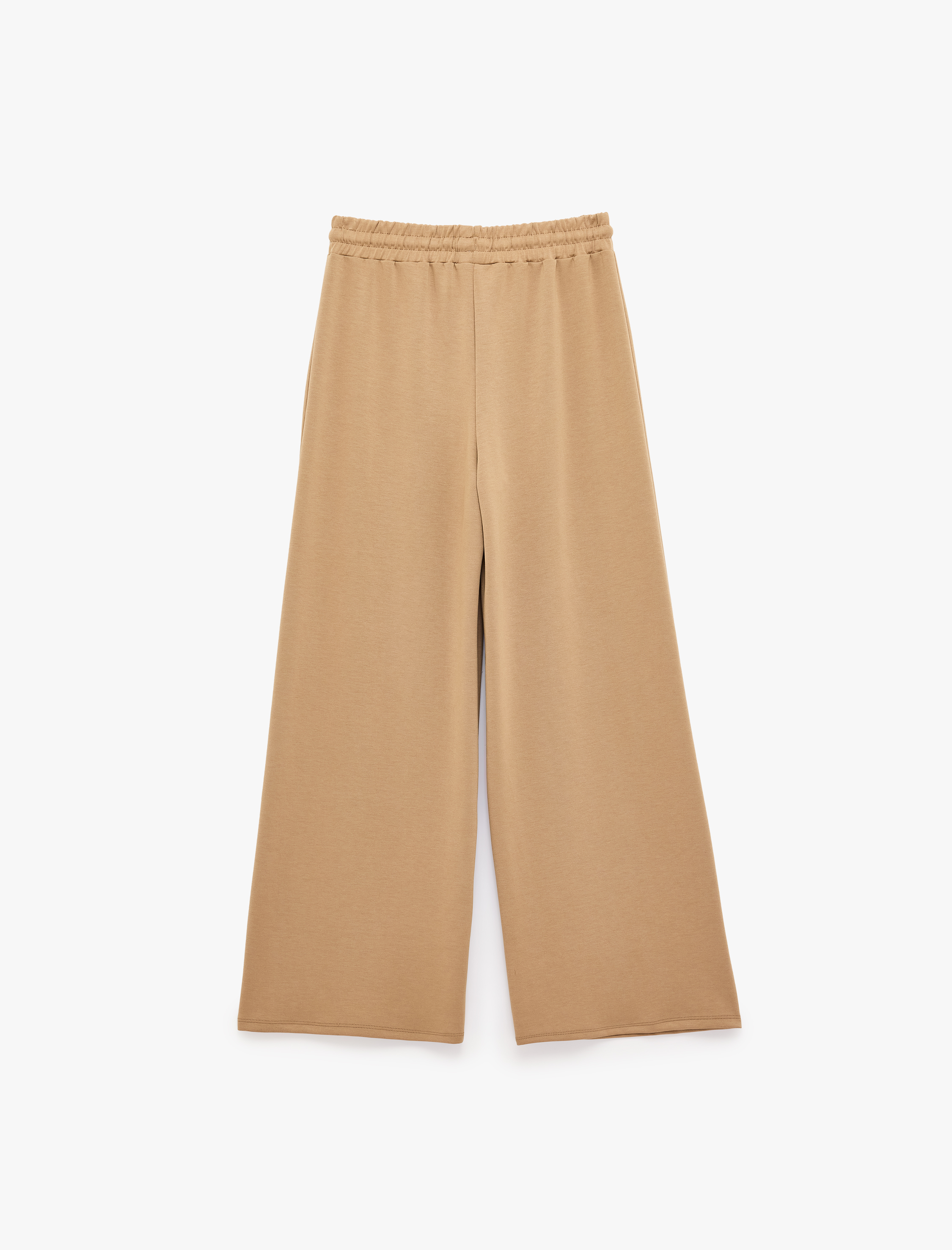   Modal Kumaş Beli Bağcıklı Straight Fit Eşofman Altı