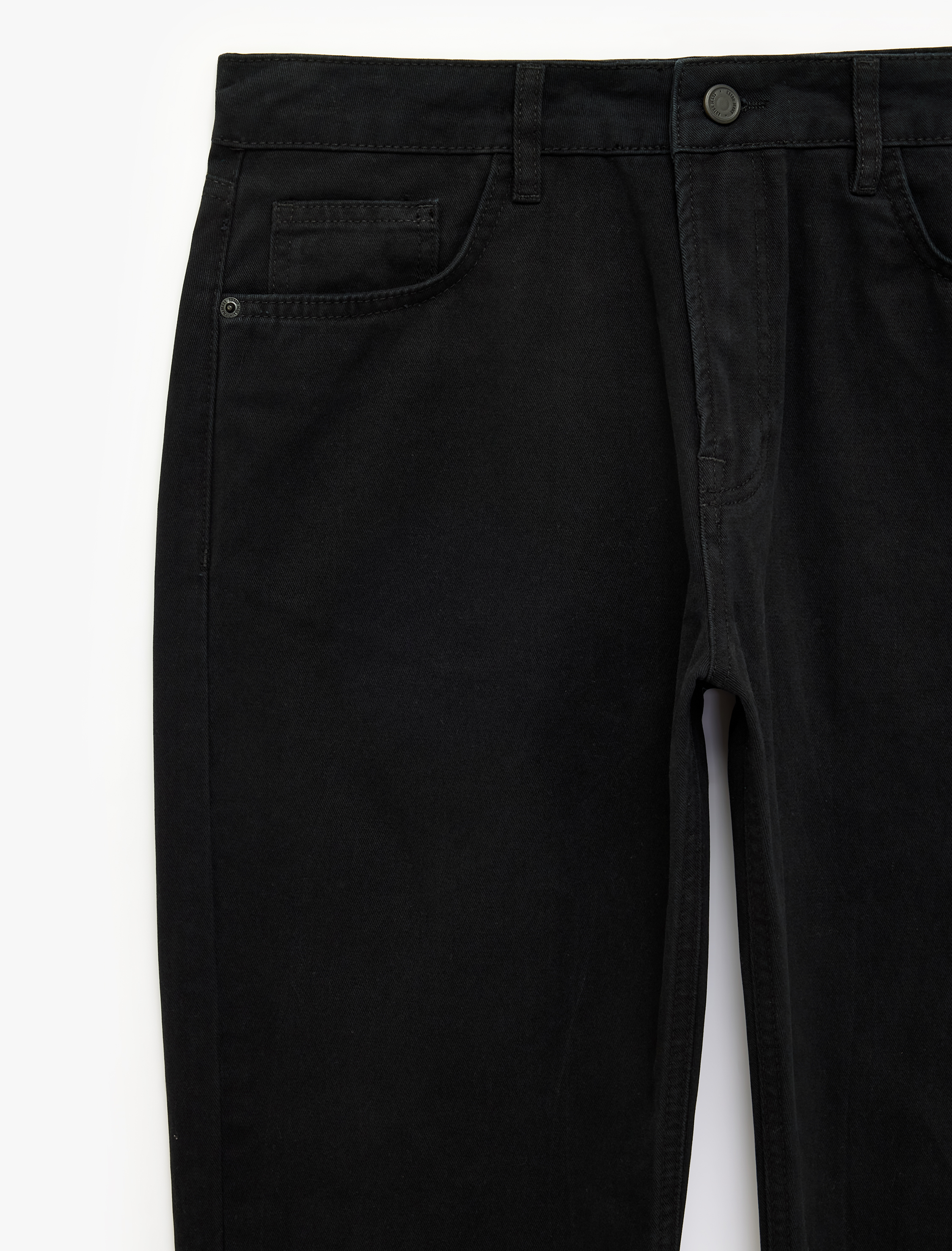   Normal Bel Cepli Pamuklu Straight Fit Jean Pantolon
